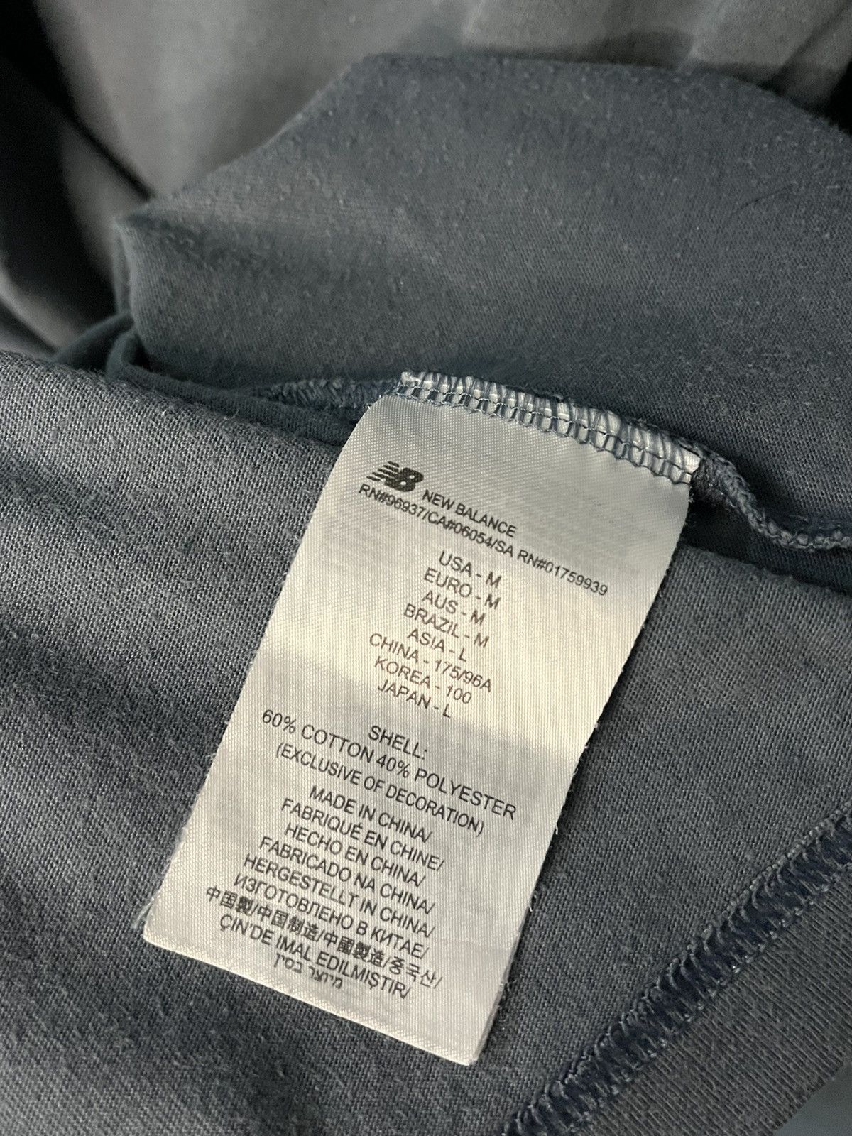 New Balance New balance 1906 Grey Short Sleeve Shirt Basic Simple Plain Size US M / EU 48-50 / 2 - 8 Thumbnail