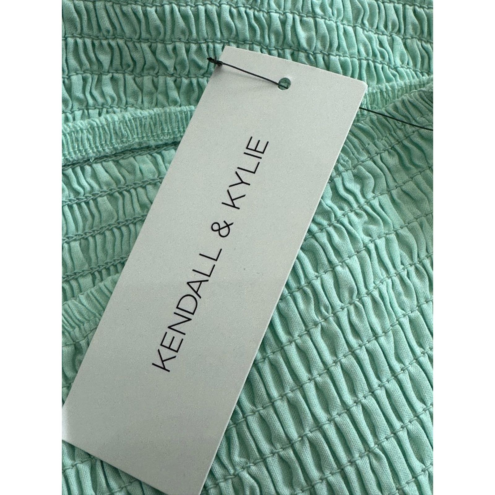 Other Kendall & Kylie Mini Skirt Smocked Ruffles Green Women's S Size 27" / US 4 / IT 40 - 8 Thumbnail