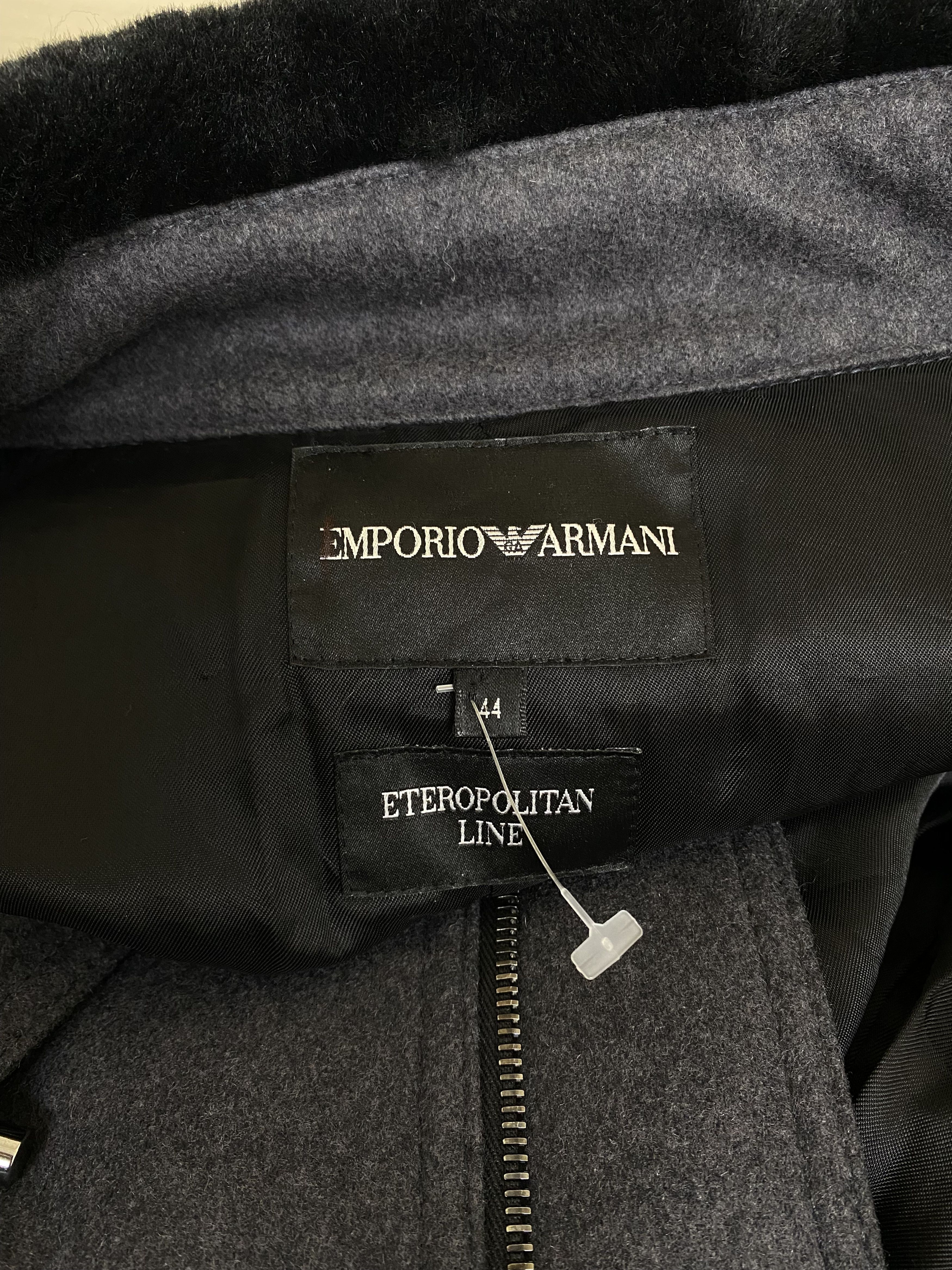 Emporio Armani Vintage Emporio Armani wool Eco Fur duffle coat zip jacket Size US XL / EU 56 / 4 - 8 Thumbnail