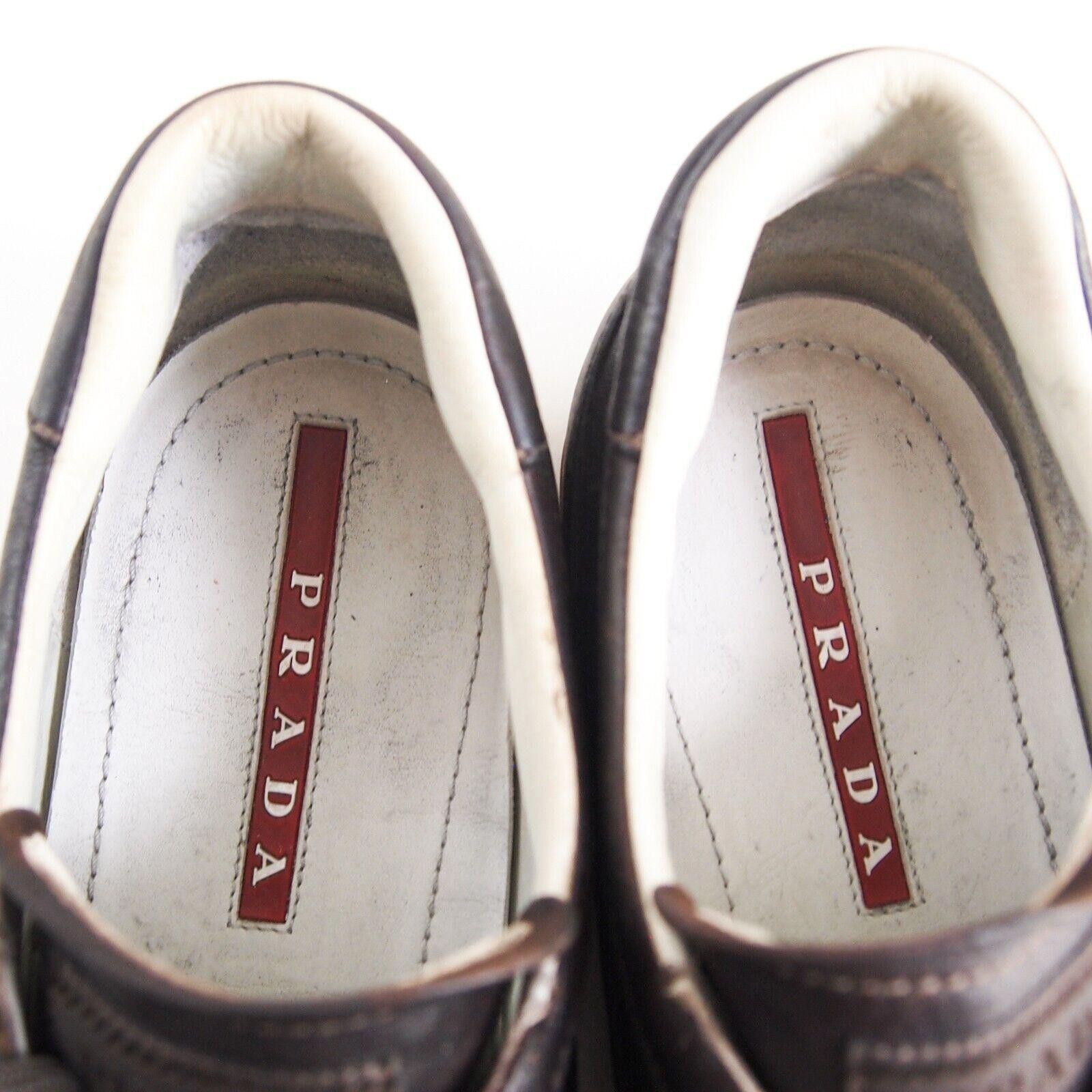 Prada Prada 4E2065 Sneakers Trainers Brown Leather EU 41.5 US 8.5 Size US 8.5 / EU 41-42 - 7 Thumbnail