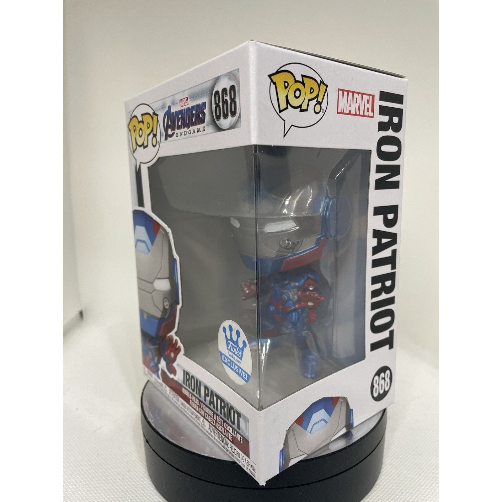 Marvel Comics Funko Pop Iron Patriot (Metallic) - Funko (Exclusive) #868 Size ONE SIZE - 2 Thumbnail
