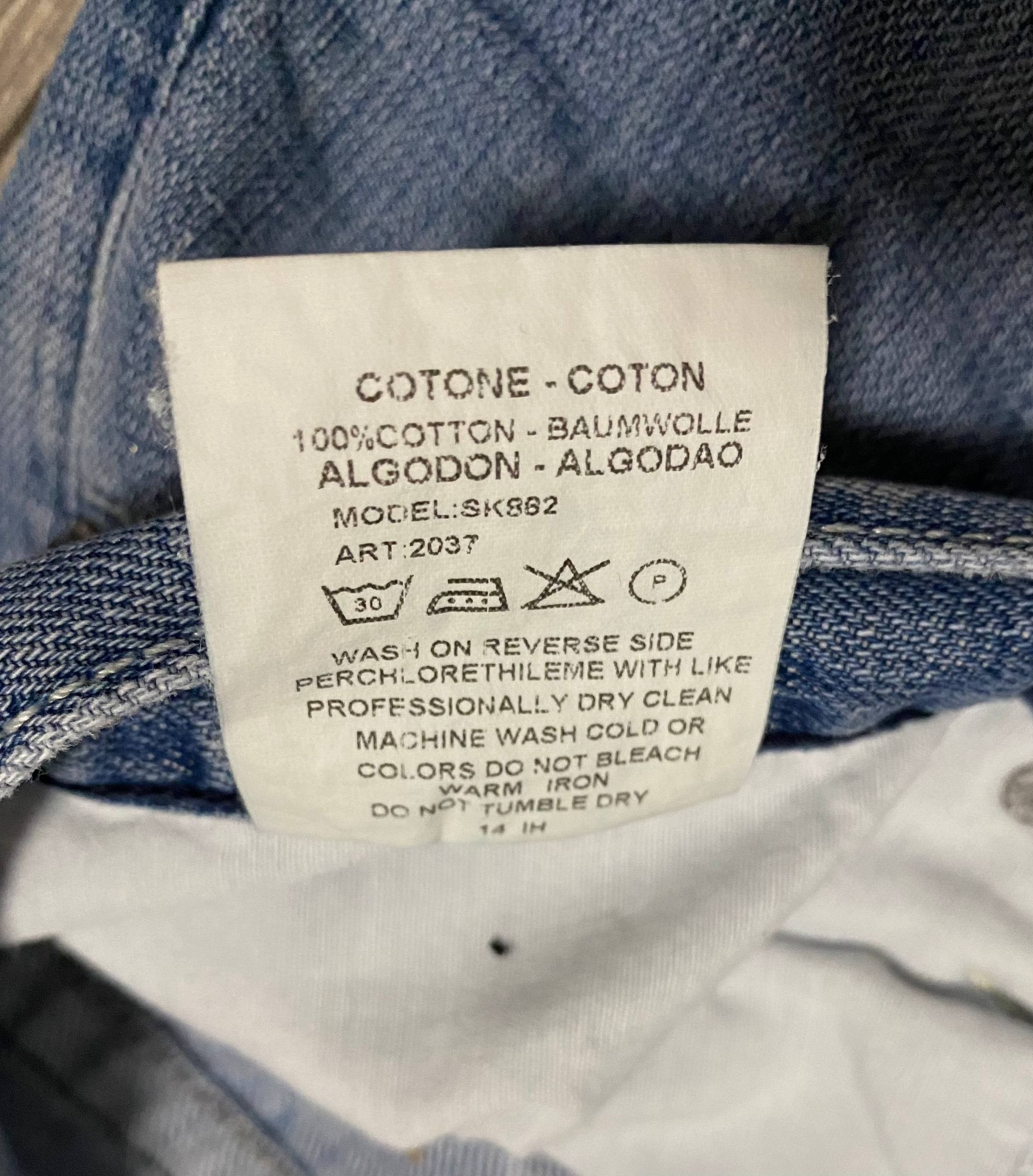 Roberto Cavalli Roberto Cavalli Vintage Baggy Jeans Big Logo Painted 90s Size US 31 - 15 Thumbnail
