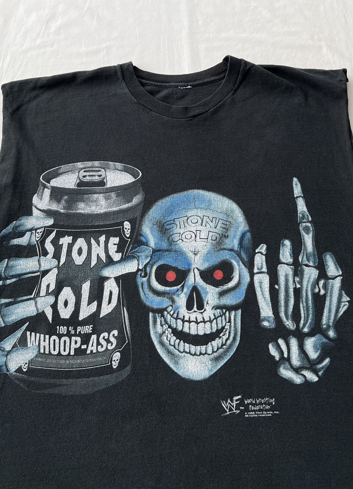 WWE Vintage 1998 Stone Cold Steve Austin 100% Whoop Ass WWE WWF Size US XL / EU 56 / 4 - 4 Thumbnail