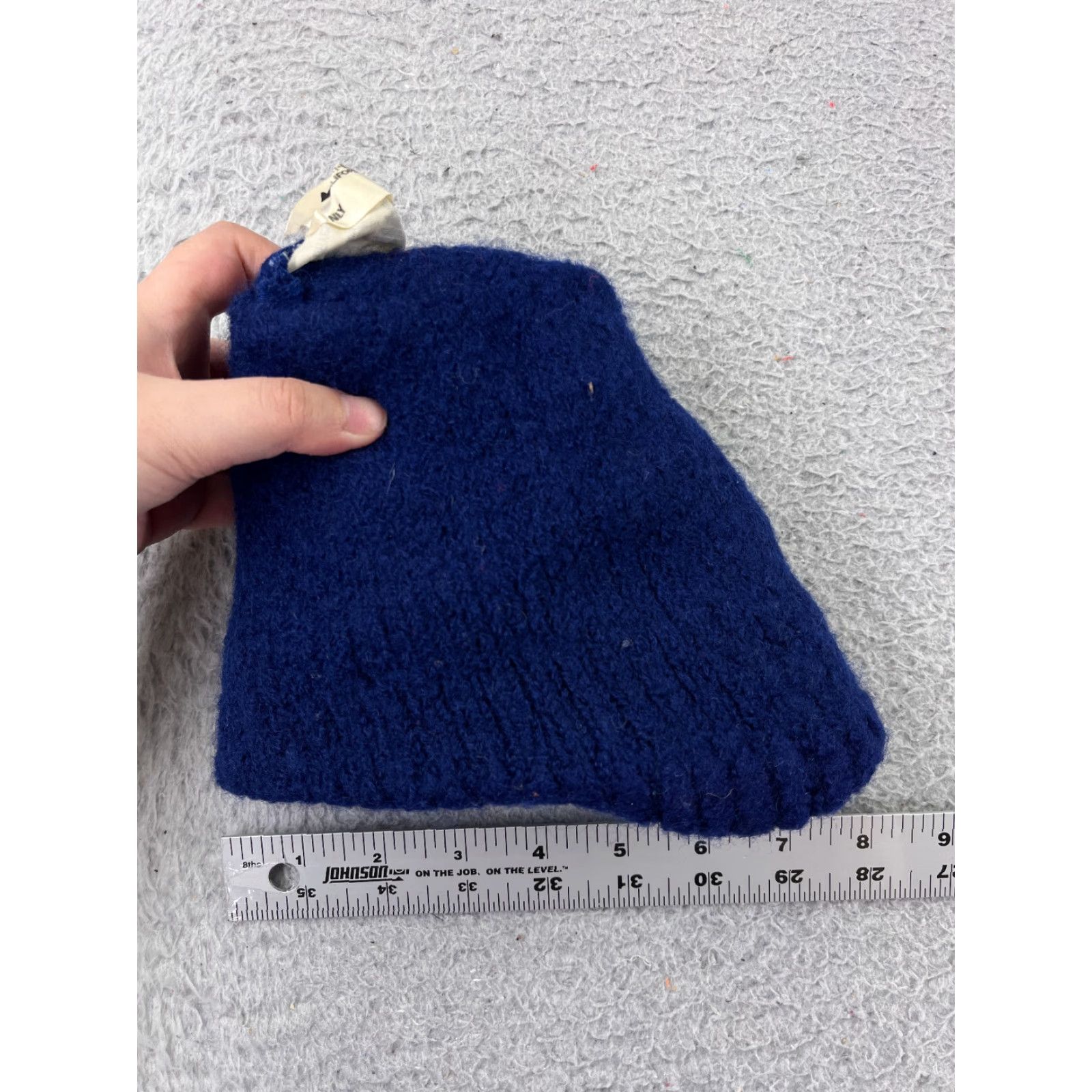 Rainbow VINTAGE Meister Beanie Toque Adult One Size Blue Rainbow Wool Made New Zealand Pom Hat Mens Beanie 90s Ski Size ONE SIZE - 6 Thumbnail