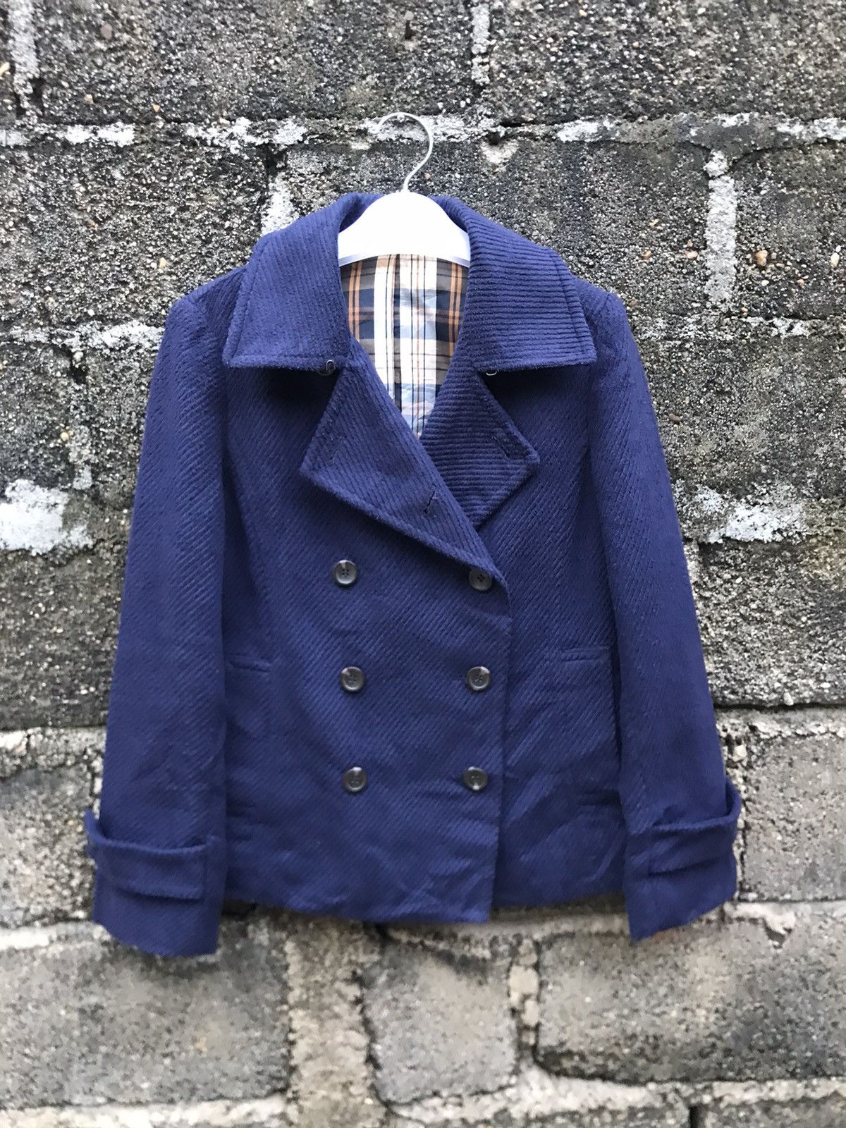 Japanese Brand × Vintage ⚡️Vintage Vis Double Breast Cropped Coat Size S / US 4 / IT 40 - 1 Thumbnail