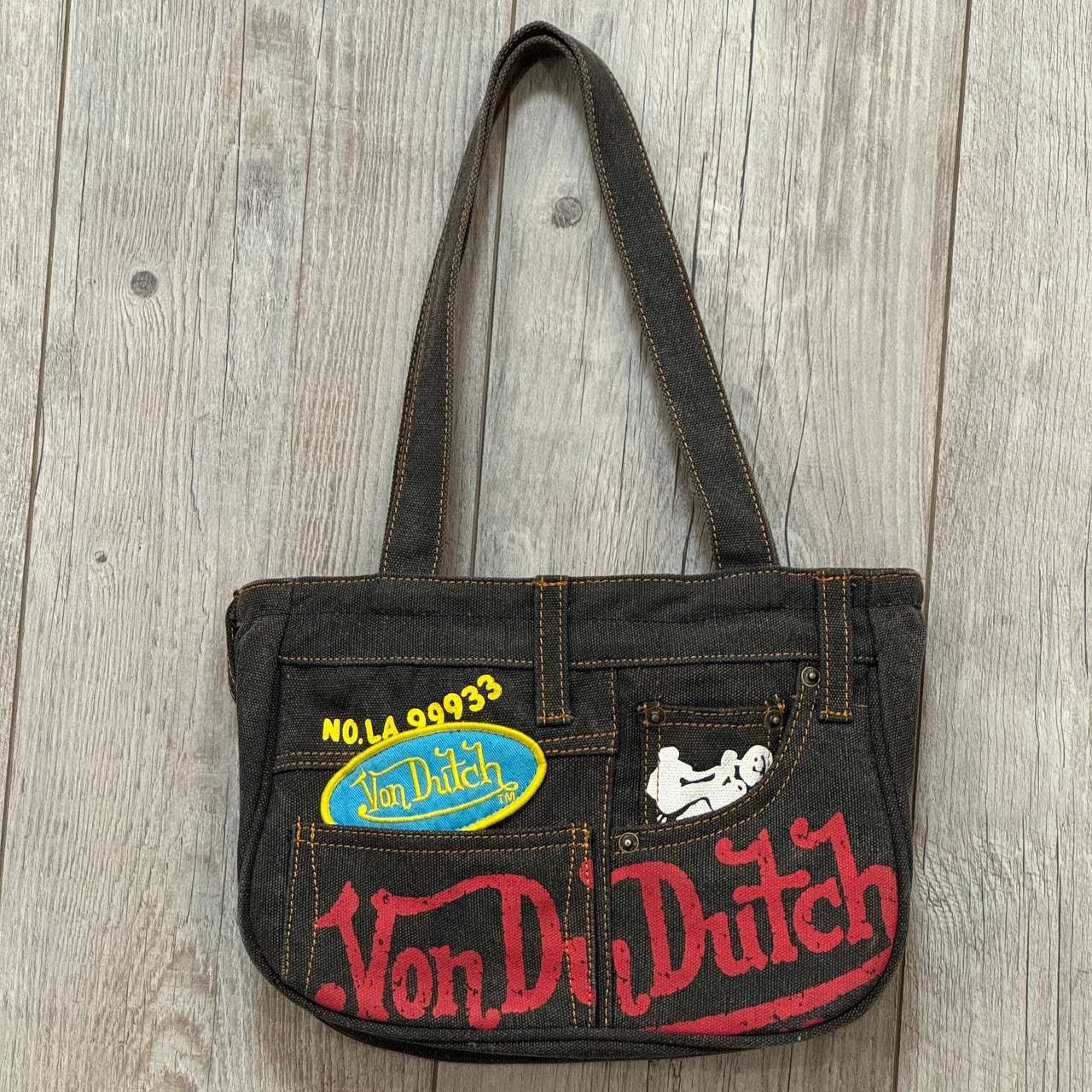 Y2K VON DUTCH boston bag