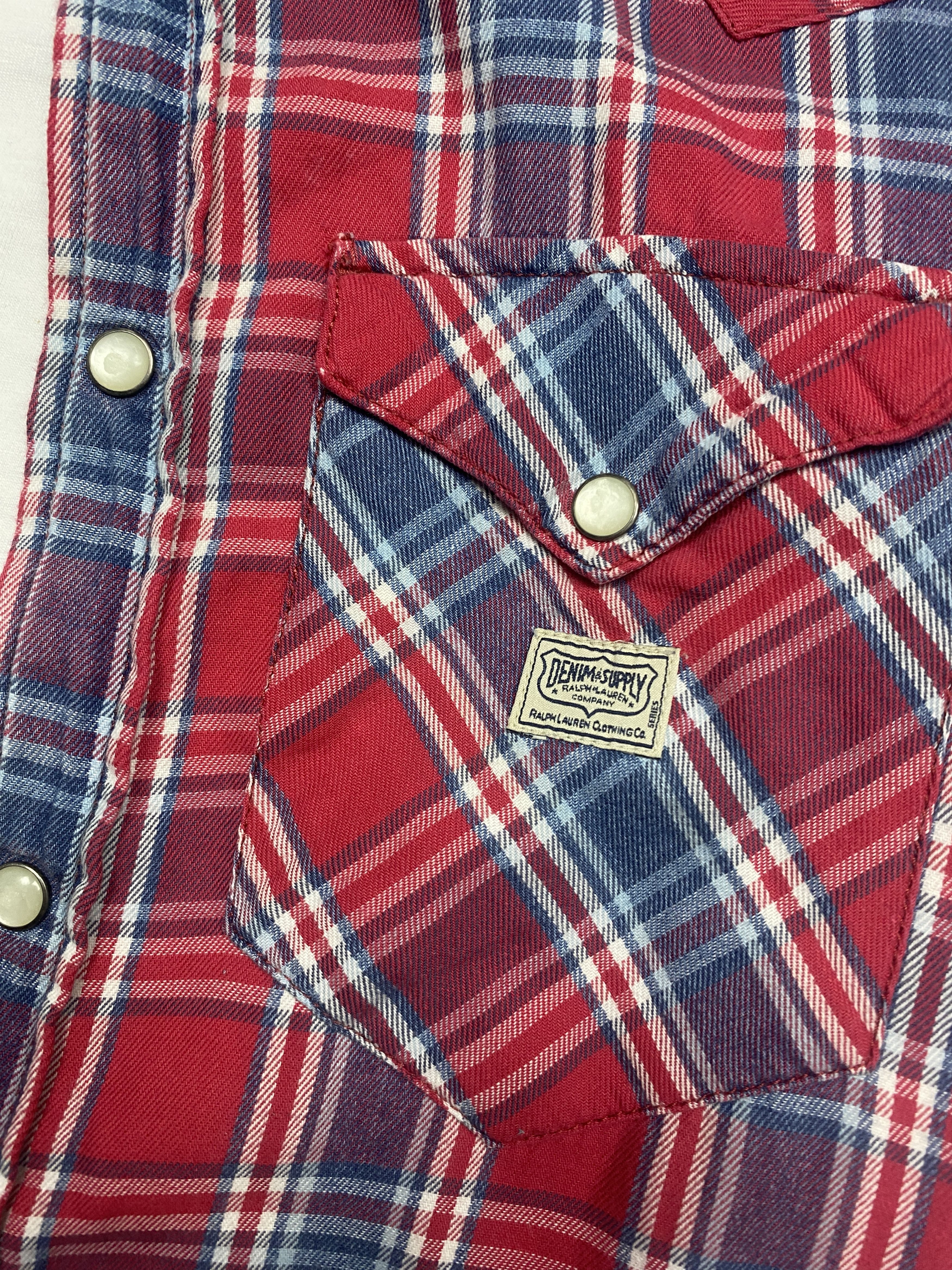 Denim & Supply Ralph Lauren × Flannel × Polo Ralph Lauren Denim And Supply Ralph Lauren Mens Flannel Plaid Shirt Size US S / EU 44-46 / 1 - 4 Thumbnail