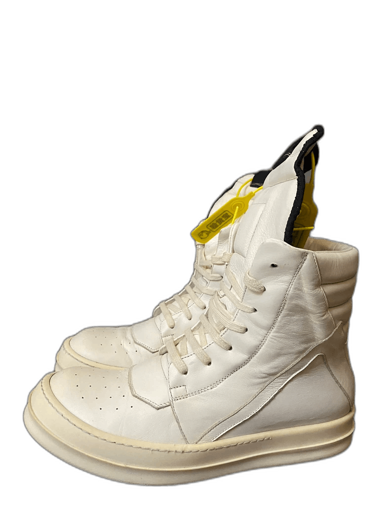 Rick Owens Rick Owens White High Top Sneakers Size US 7 / EU 40 - 1 Thumbnail