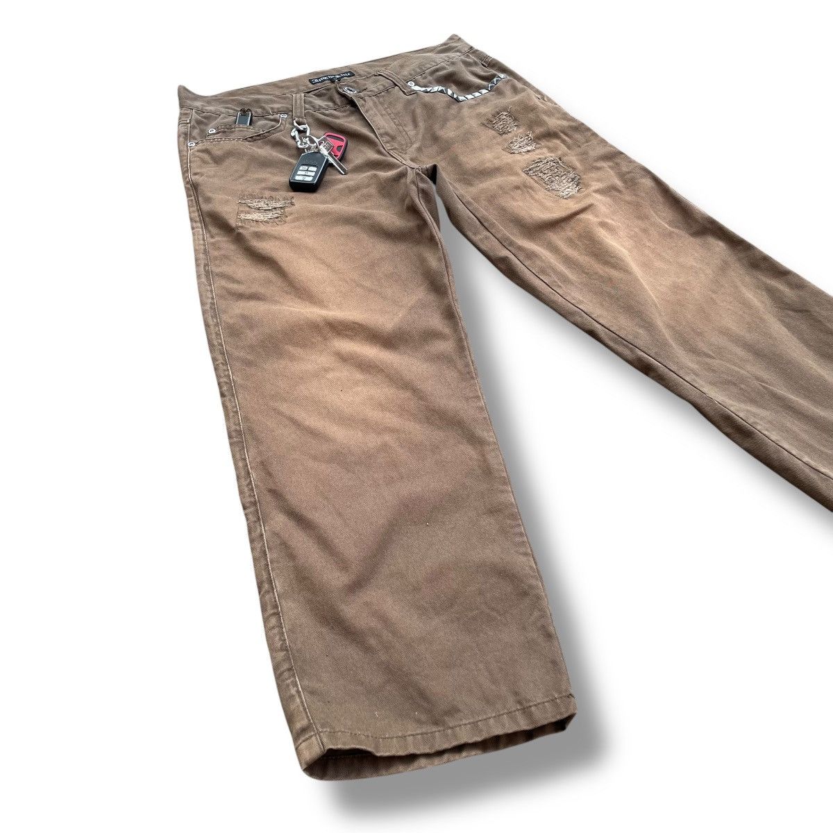 In The Attic × Japanese Brand × Seditionaries 🇯🇵 IN THE ATTIC DISTRESSED DENIM PANTS Size US 31 - 4 Thumbnail