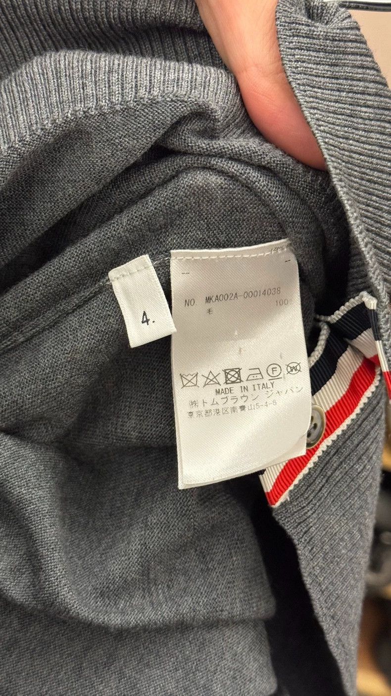 Thom Browne Thom Browne Gray woolen sweater Size US XL / EU 56 / 4 - 5 Thumbnail
