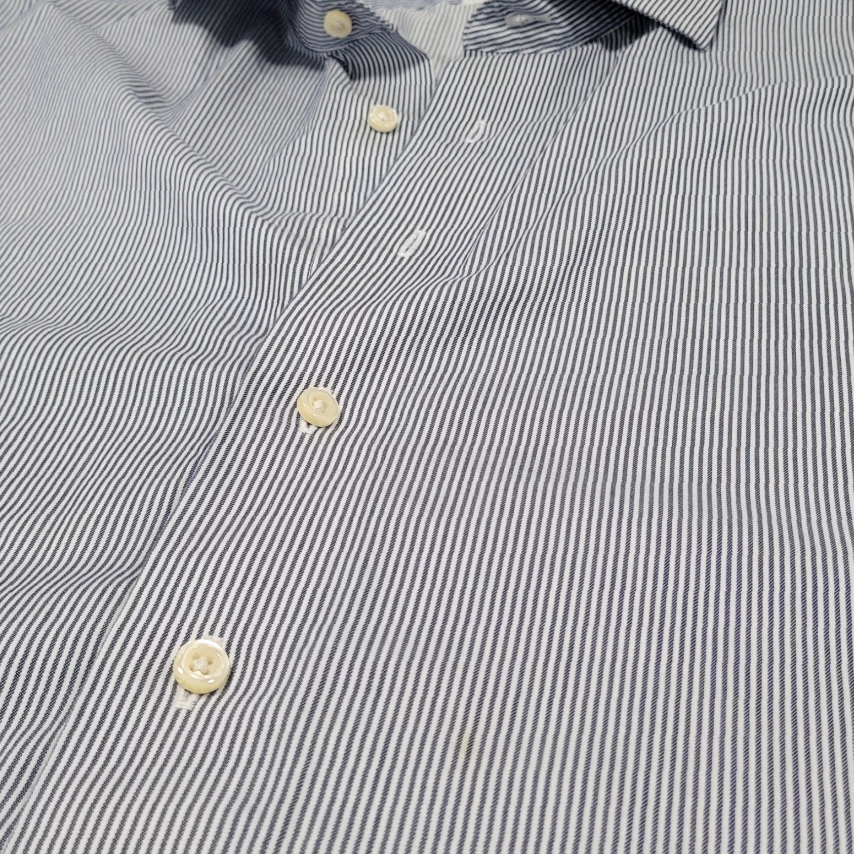 Brooks Brothers Brooks Brothers Blue White Regent Cotton Long Sleeve Button Up Shirt 17-6/7 Size US XL / EU 56 / 4 - 5 Thumbnail