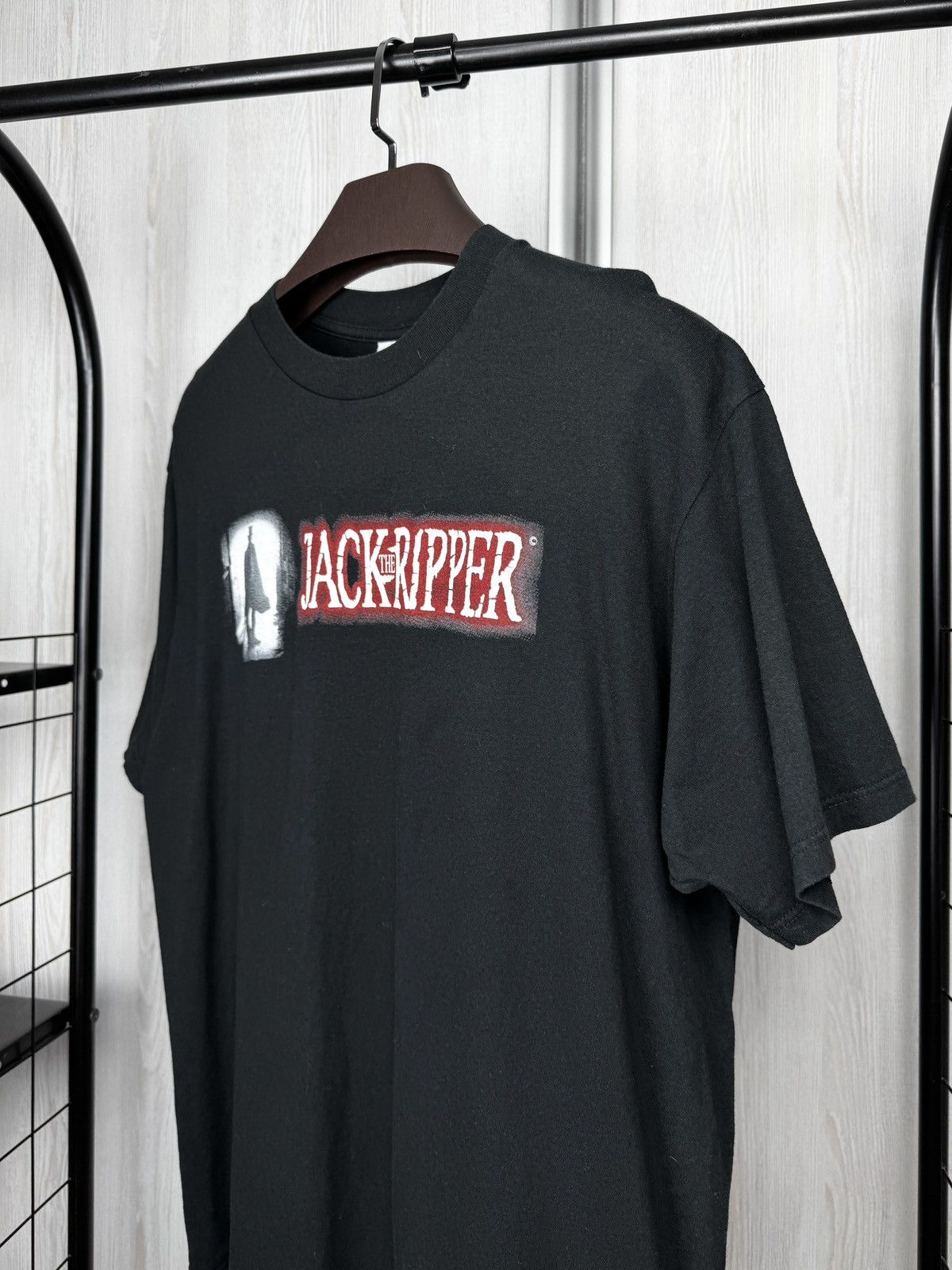 Jerzees Vintage Jack The Ripper Whitechapel Tour Black Movie y2k Tee Size US XL / EU 56 / 4 - 4 Thumbnail