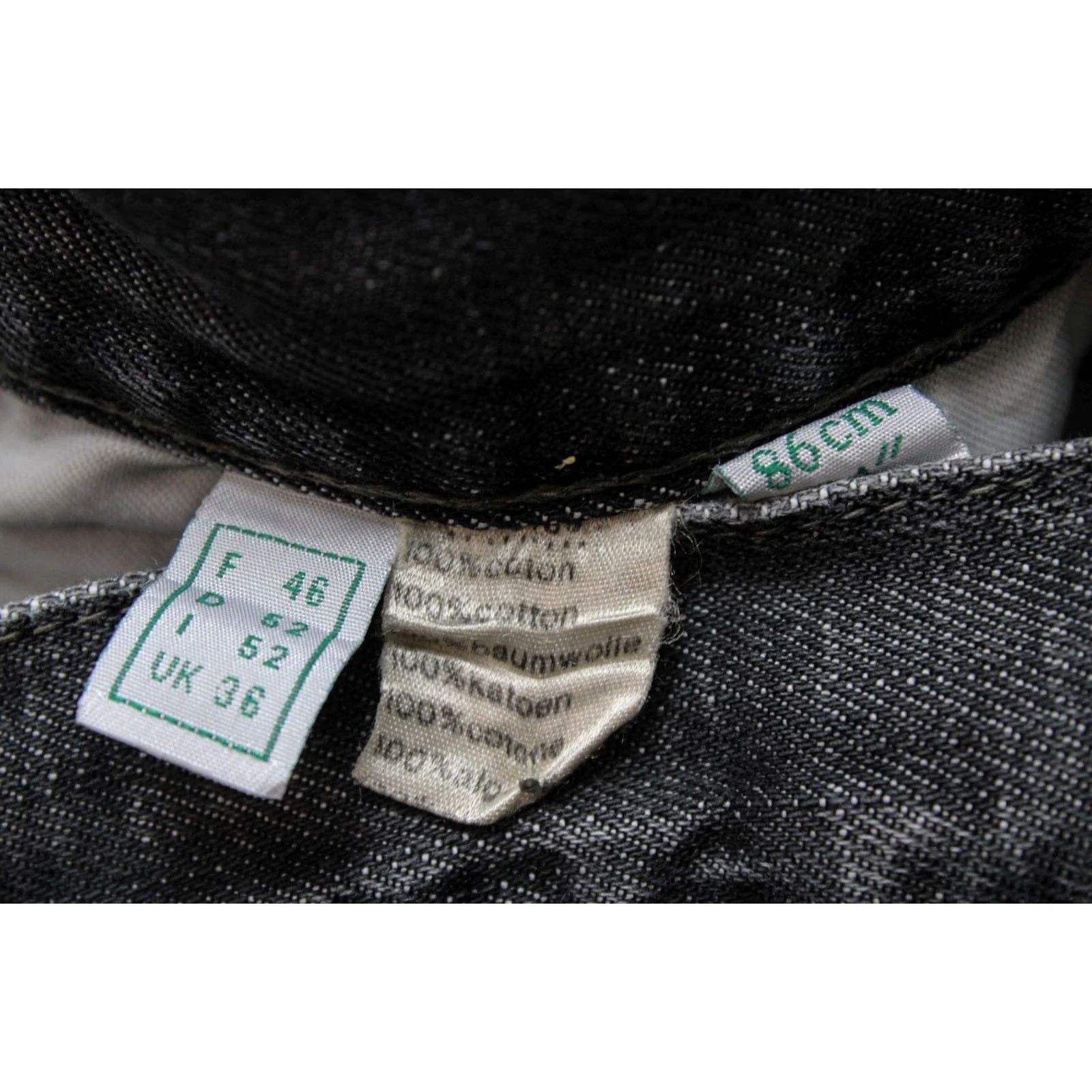 Lacoste LACOSTE Jeans Men Regular Fit Button Fly UK 36 Black Denim Pants Size US 36 / EU 52 - 7 Thumbnail