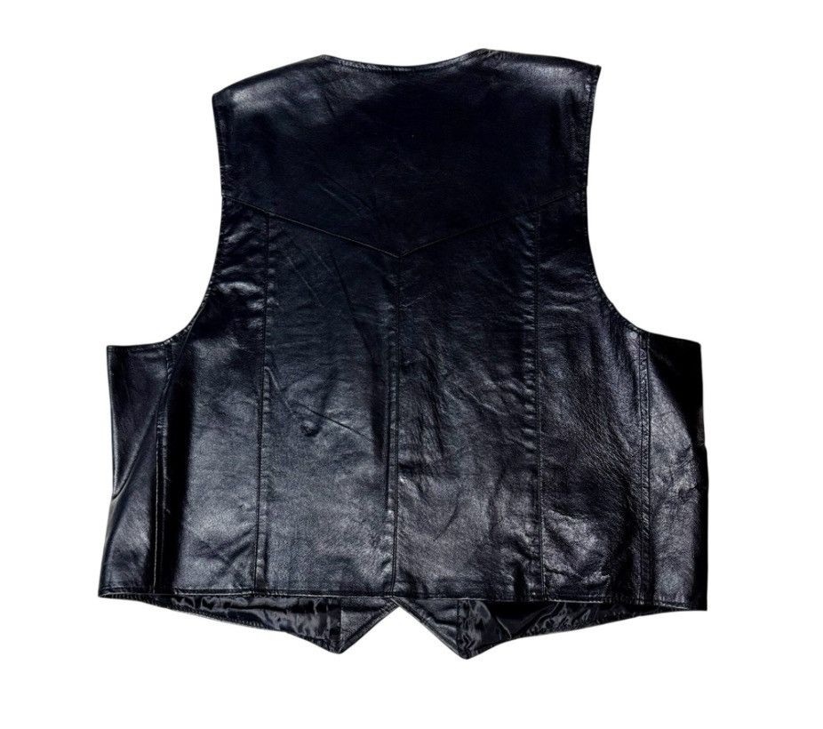 Other Bike Star Genuine Leather Motorcycle Vest Black 3X Biker NWT Size US XXL / EU 58 / 5 - 2 Thumbnail