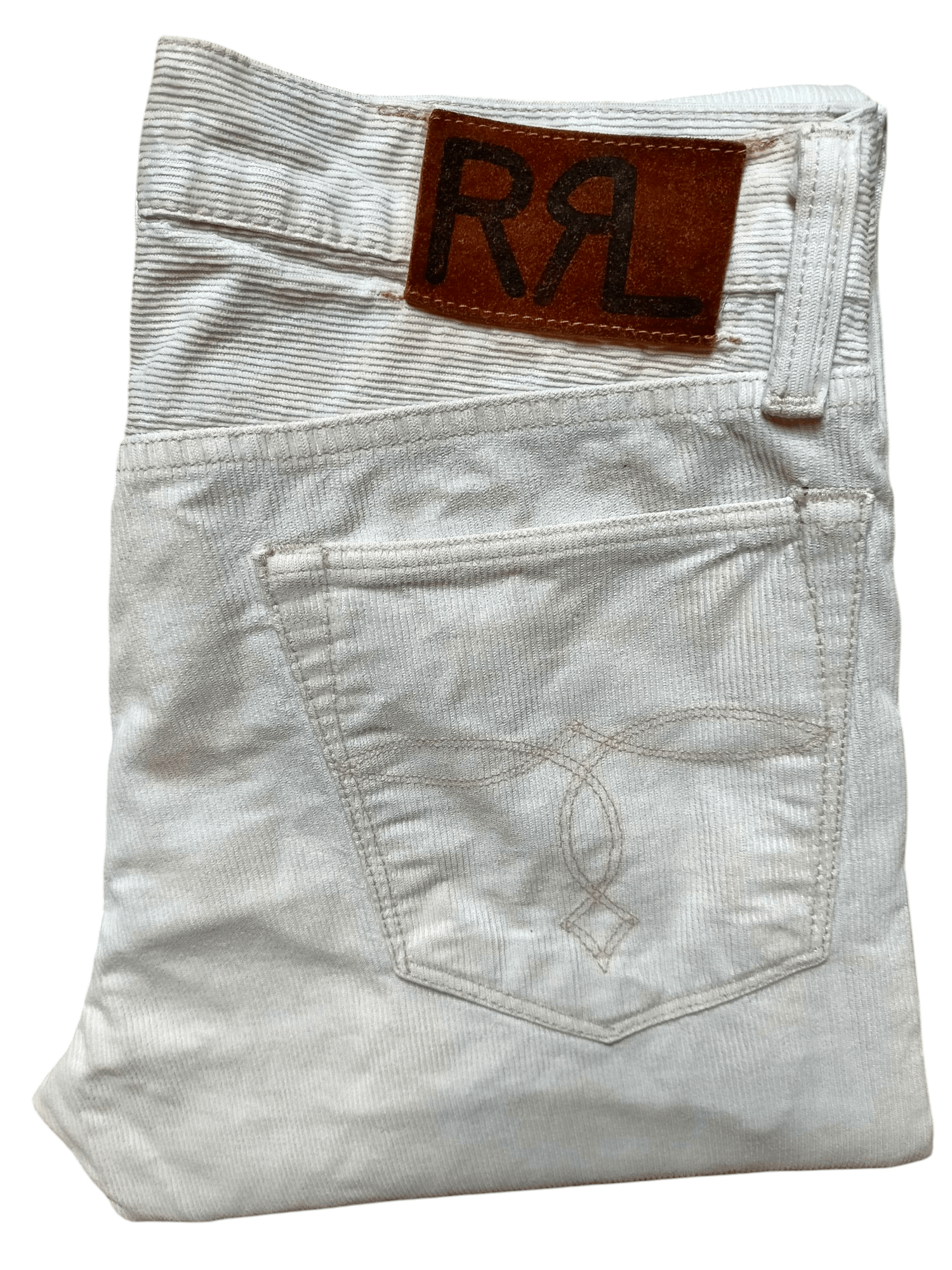 Polo Ralph Lauren RRL Double RL Polo Ralph Lauren White Coudroy Jeans Pants Size US 30 / EU 46 - 1 Thumbnail