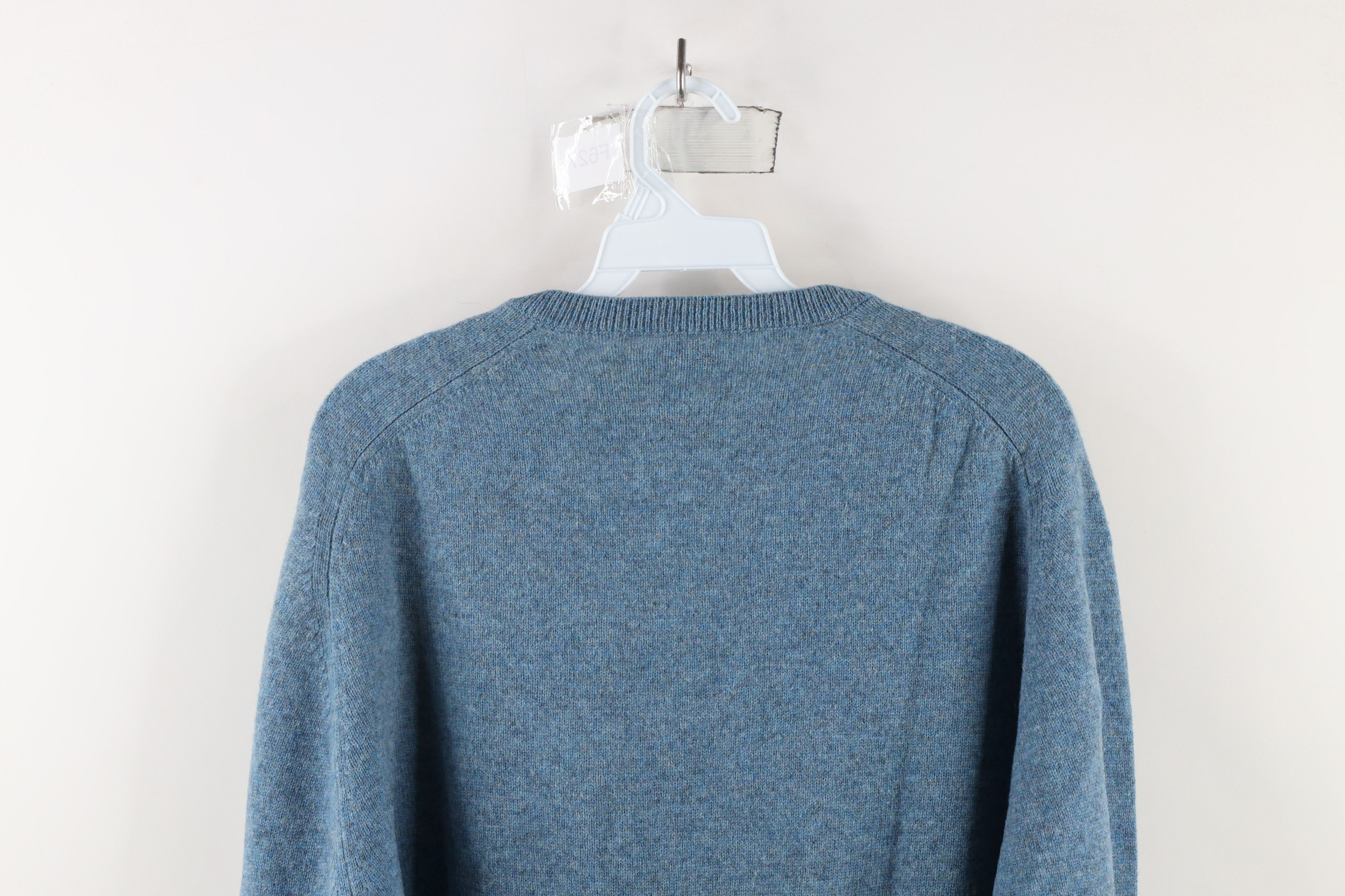 Vintage Vintage 70s Streetwear Blank Lambswool Knit V-Neck Sweater Size US XL / EU 56 / 4 - 8 Thumbnail