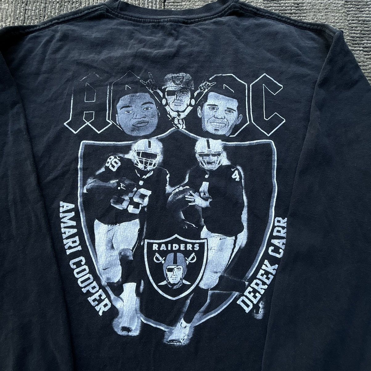 Vintage VTG Oakland Raiders Amari Cooper & Derek Carr Longsleeve Size US XL / EU 56 / 4 - 7 Thumbnail