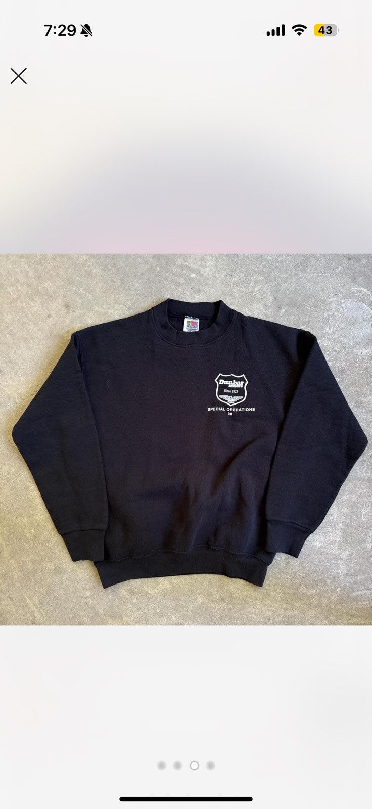 Vintage Dunbar Armored Crewneck Size US M / EU 48-50 / 2 - 3 Thumbnail