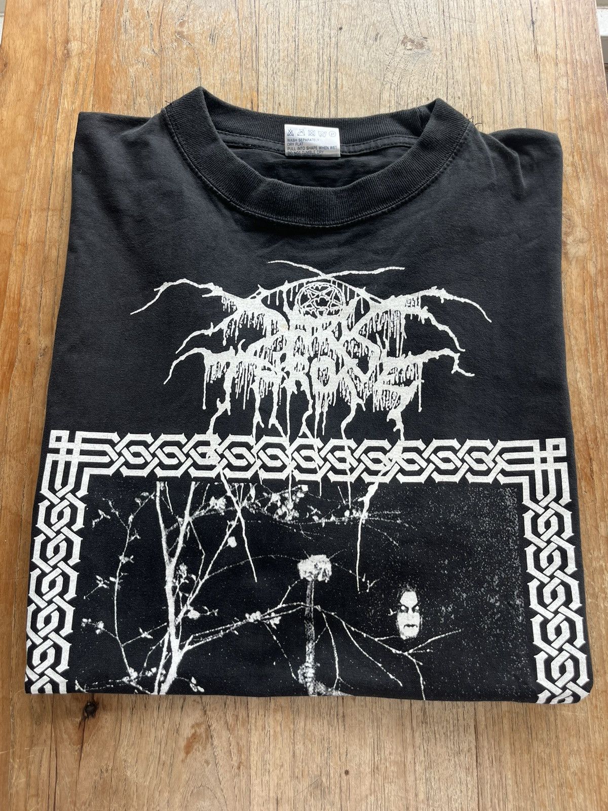 Band Tees × Vintage Vintage DARKTHRONE TAAKEFERD 90’s black metal Tshirt Size US XL / EU 56 / 4 - 1 Thumbnail
