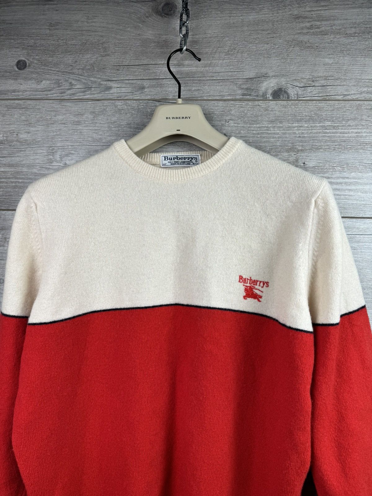 Designer × Vintage Burberrys Wool Sweater vintage Luxury size S Size US S / EU 44-46 / 1 - 6 Thumbnail