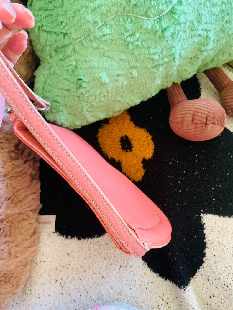 Loewe loewe Peach pink lychee skin small armpit bag 2503-Nextarro Size ONE SIZE - 5 Thumbnail