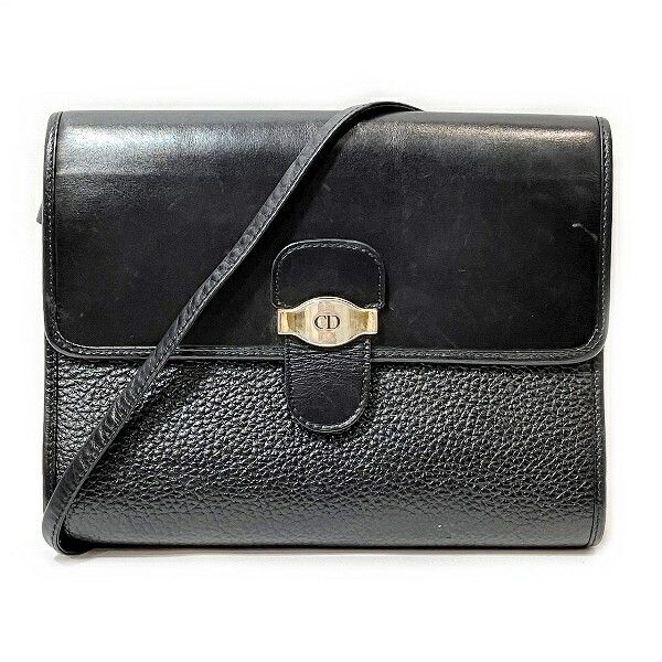 Dior Dior Dior CD Logo Leather Shoulder Bag Leather Shoulder Bag in Good Condition Size ONE SIZE - 1 Thumbnail