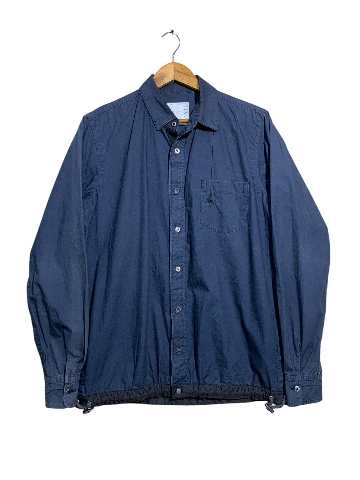 Sacai 🔥SACAI NAVY SHIRT (BUTTON UP) Size US L / EU 52-54 / 3 - 1 Thumbnail