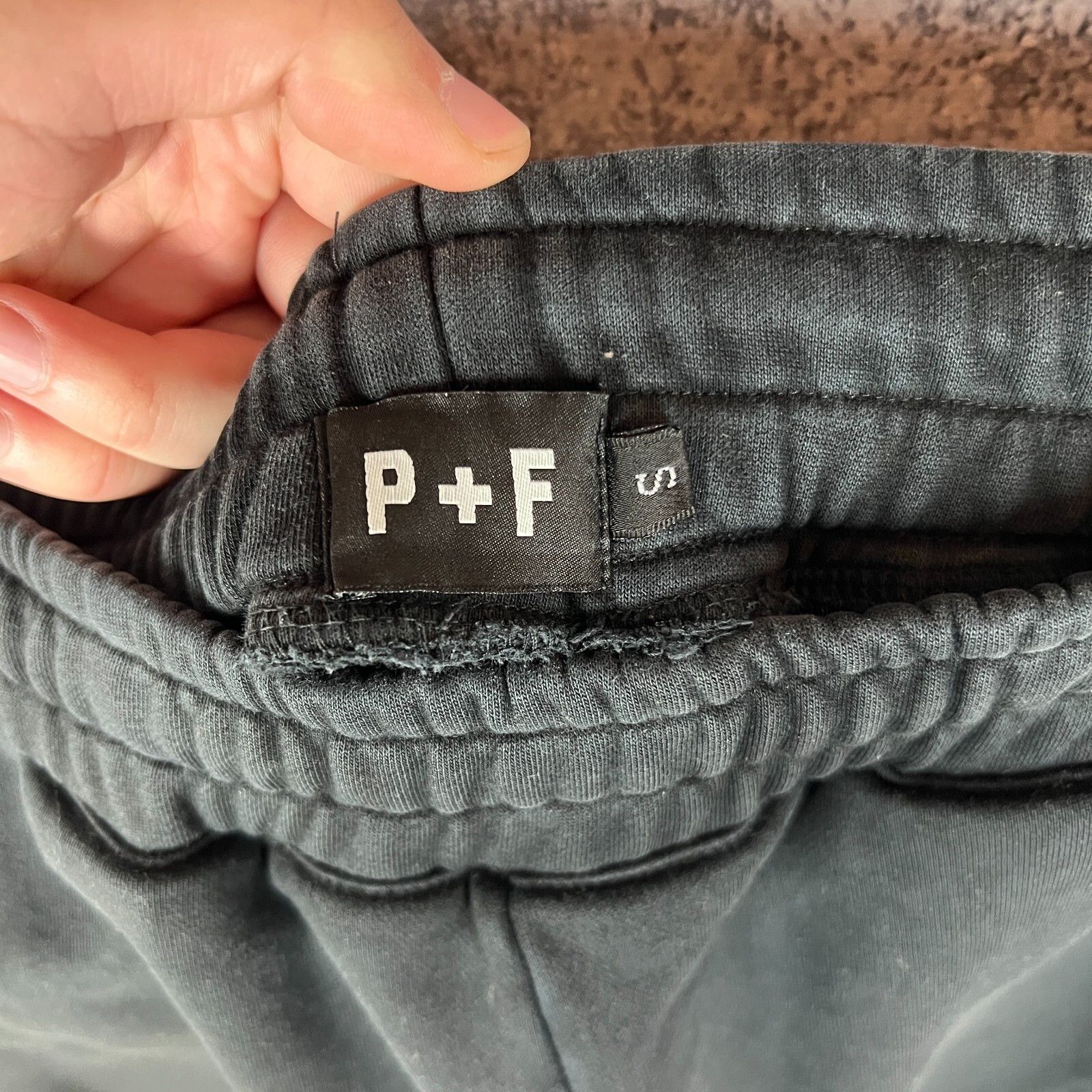 Places + Faces PLACES+FACES Sweatpants Men's Size S Black Cotton ` Size US 30 / EU 46 - 7 Thumbnail