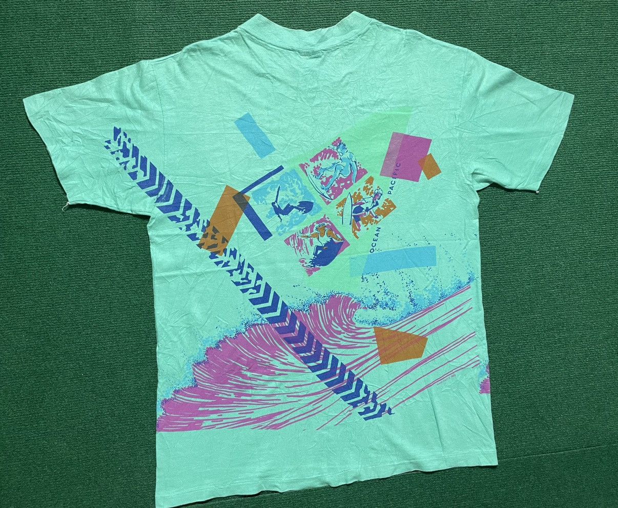 Ocean Pacific × Vintage Vintage 80s Ocean Pacific Surf Tee Size US M / EU 48-50 / 2 - 4 Thumbnail