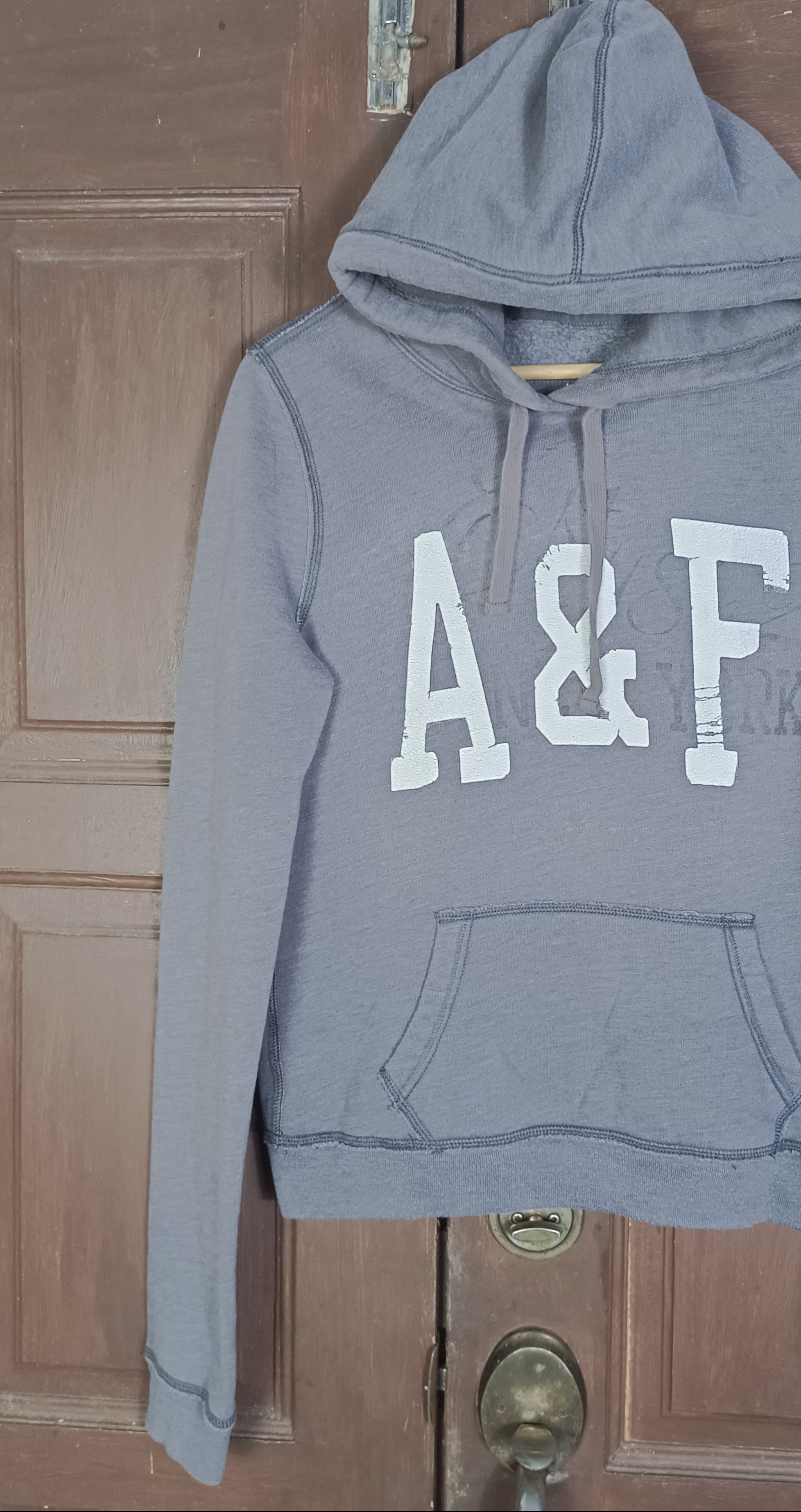 Abercrombie & Fitch × Vintage Abercrombie & Fitch Spell Out Hoodie Size US S / EU 44-46 / 1 - 6 Thumbnail