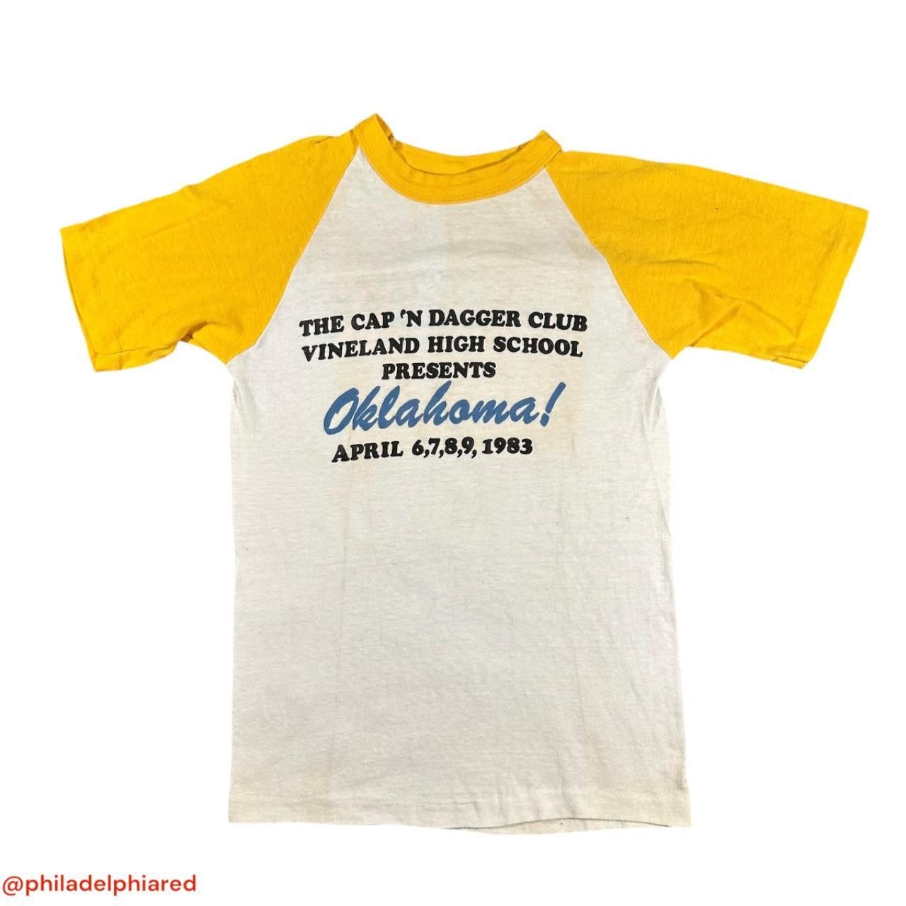 Designer Vintage 1980s Oaklahoma Stage Play raglan style t-shirt Size US M / EU 48-50 / 2 - 1 Thumbnail