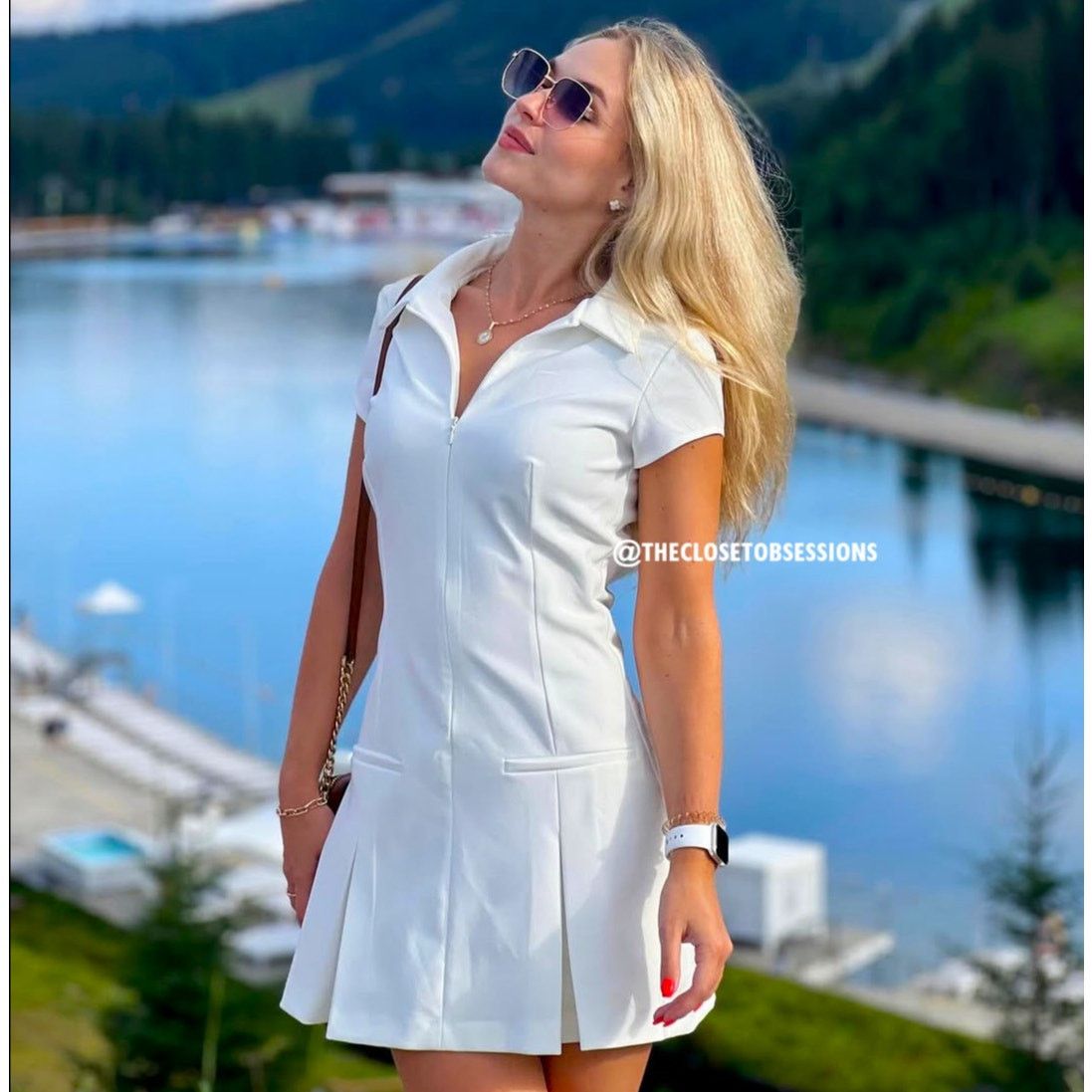 Zara ZARA White Fitted Mini Dress NWT Size M / US 6-8 / IT 42-44 - 11 Thumbnail
