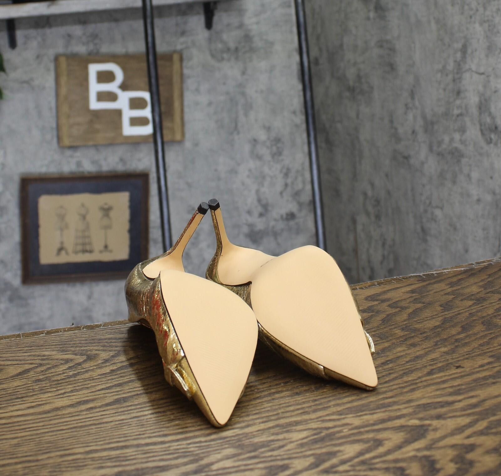 Other Nwt Katy Perry Pointed Toe Pumps Kp2947 Gold Yellow 5.5m Size US 5.5 / IT 35.5 - 5 Thumbnail