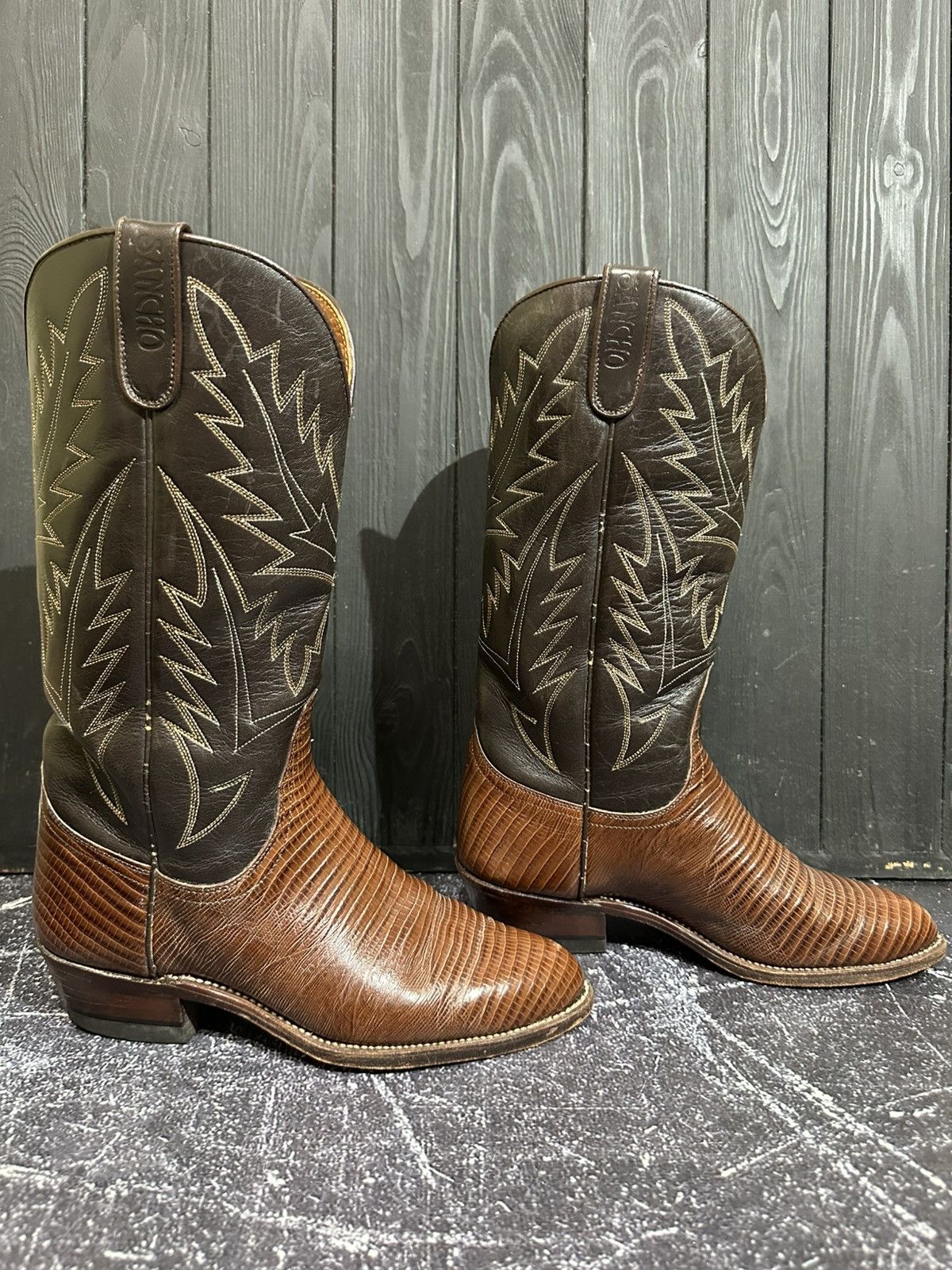 Sancho Boots Sancho Cowboy Brown Leather Boots Size 39 Size US 9 / IT 39 - 2 Thumbnail