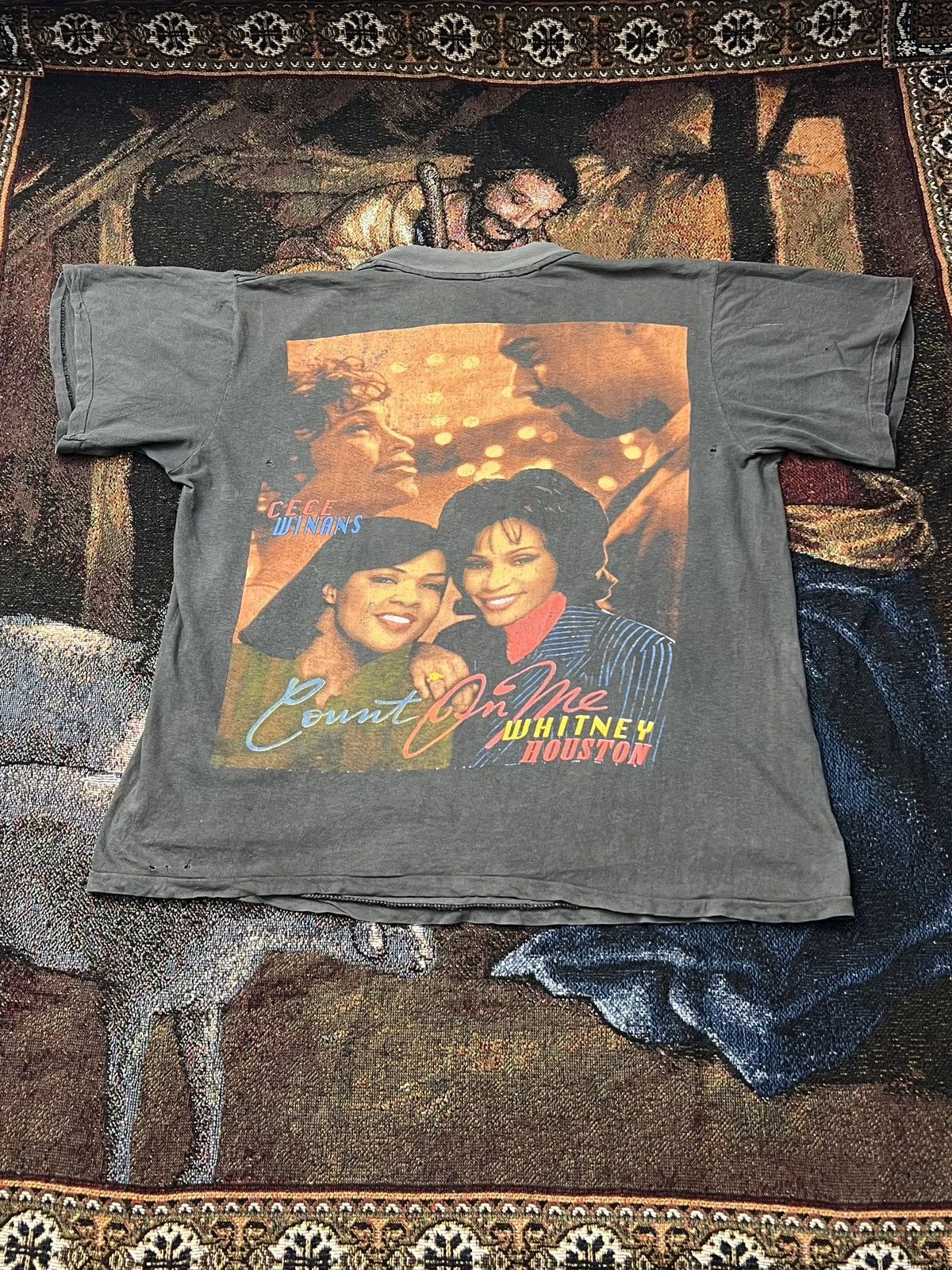 Rap Tees Very Rare Exhale Whitney Houston Rap Tee Size US L / EU 52-54 / 3 - 4 Thumbnail