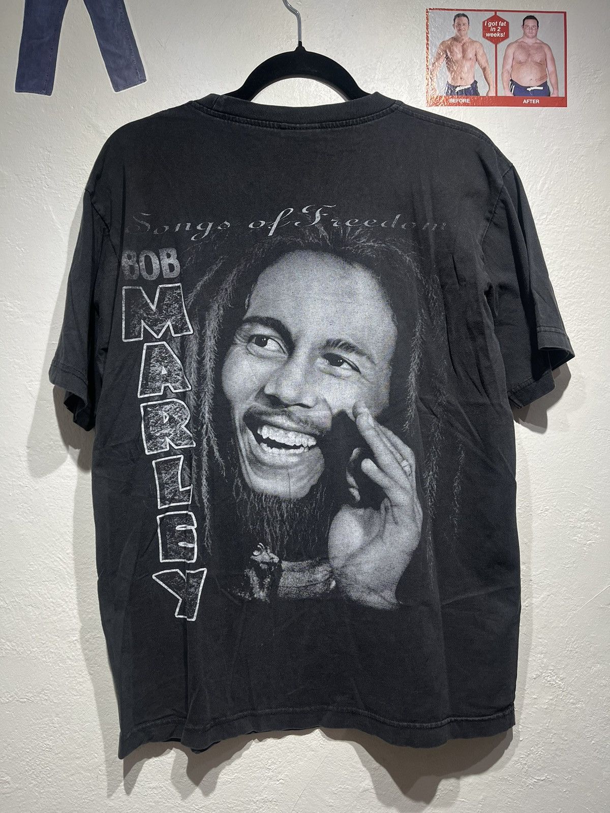 Bob Marley × Rap Tees × Vintage Vintage Y2k Bob Marley Rap tee Size US M / EU 48-50 / 2 - 2 Thumbnail