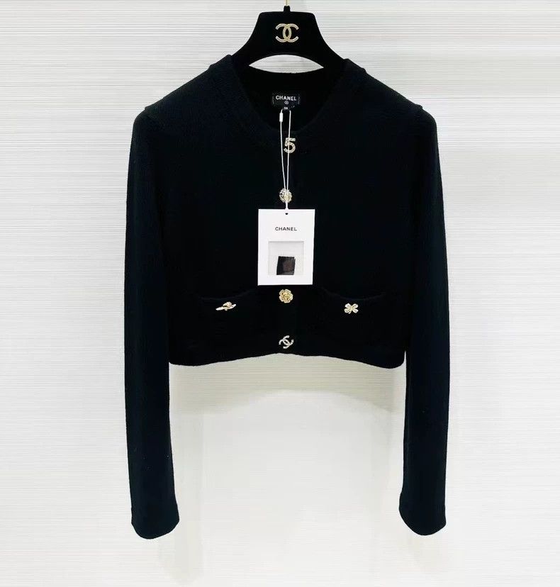 Chanel Chanel 22B Black Badge Button Cardigan Coat - dmc Size US M / EU 48-50 / 2 - 1 Thumbnail