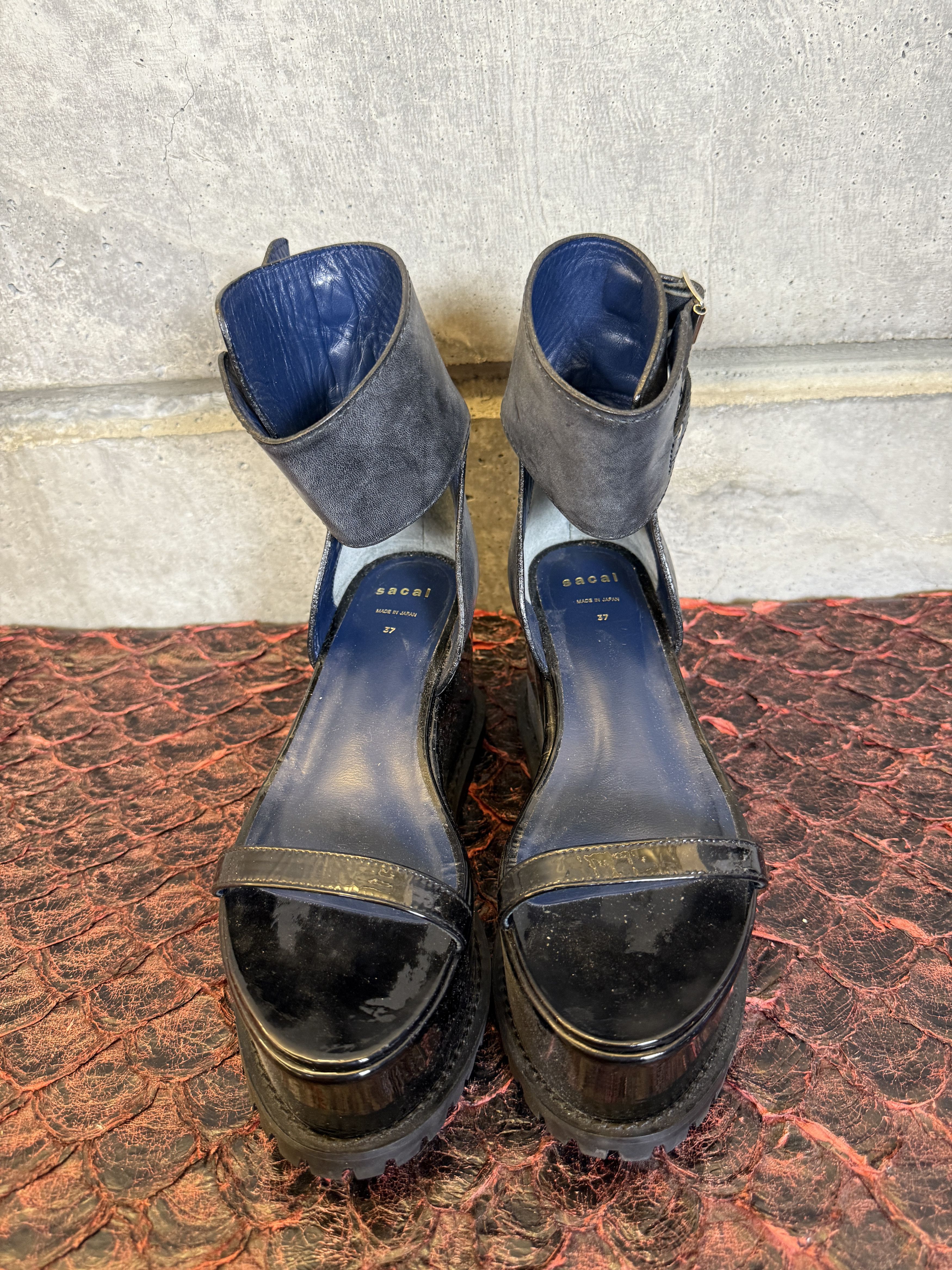 Sacai Sacai Leather Platform Sandals vibram soles Size US 7 / IT 37 - 5 Thumbnail
