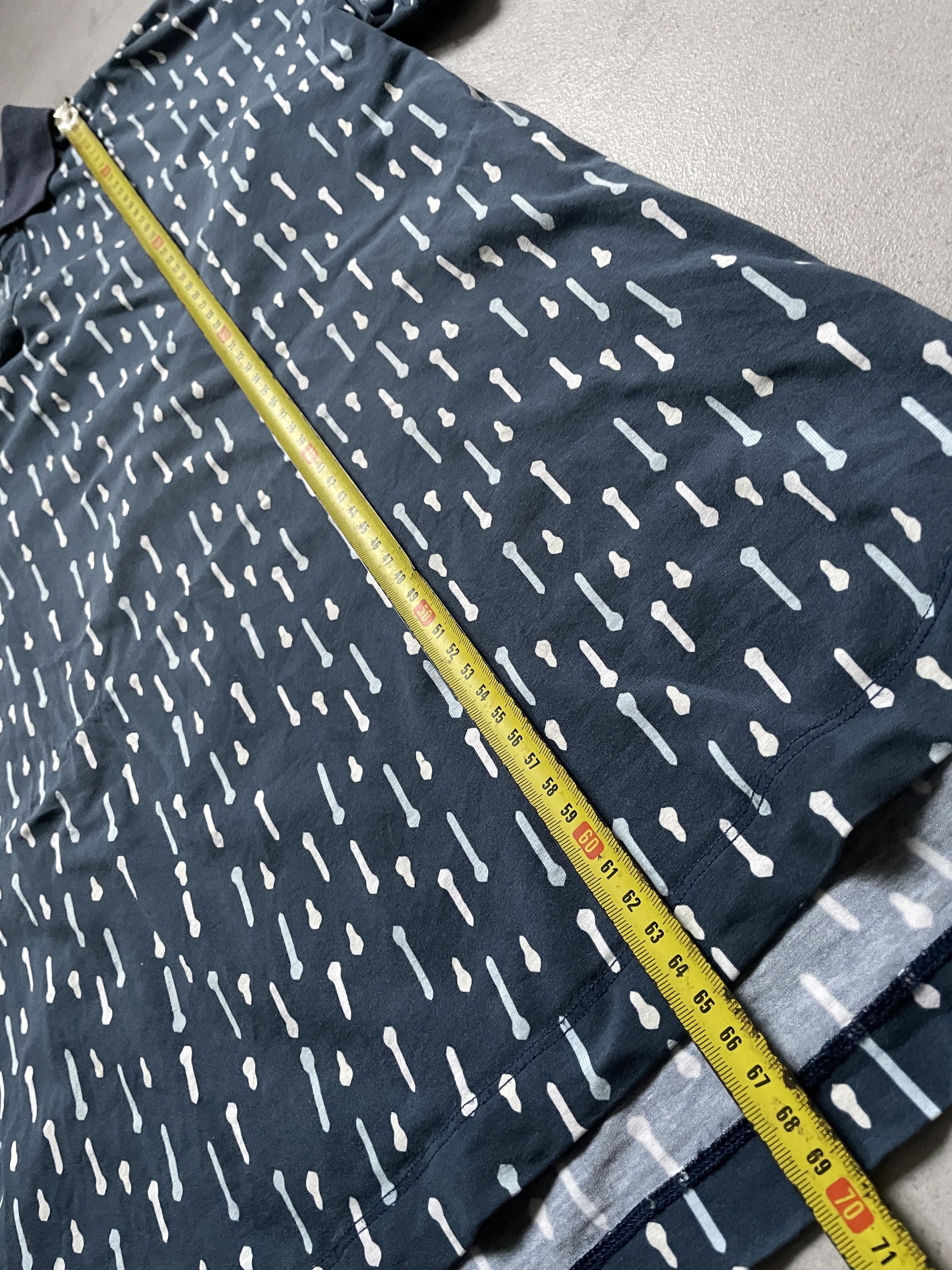 Dirk Bikkembergs ARCHIVE DIRK BIKKEMBERGS PATTERN NAVY POLO Size US XL / EU 56 / 4 - 4 Thumbnail