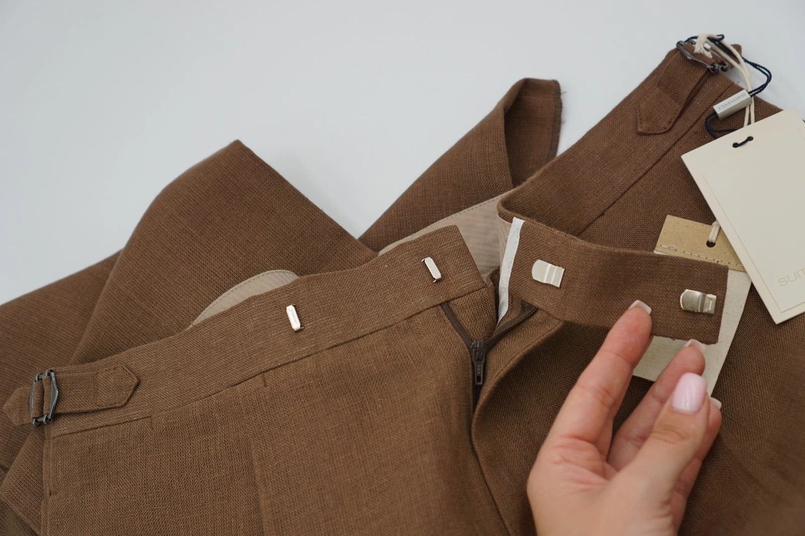 Suitsupply Men Suitsupply Pants Brown Brescia Lanificio Rogma UK/US40 Size 40R - 3 Thumbnail
