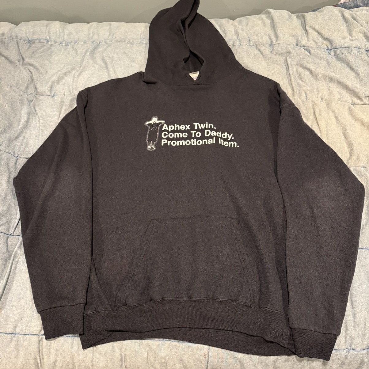 Vintage Aphex Twin Come To Daddy Promotional Item Hoodie Size US XL / EU 56 / 4 - 1 Thumbnail