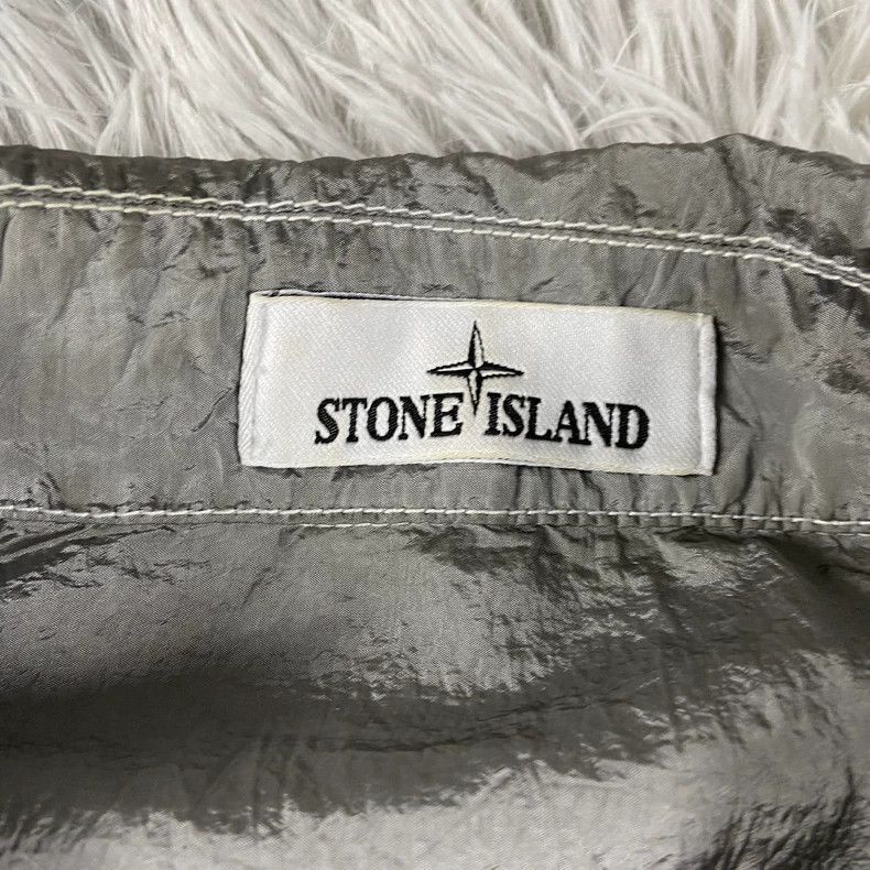 Stone Island Silver Metallic Nylon Jacket by Stone Island -2506 Size US XXL / EU 58 / 5 - 2 Thumbnail