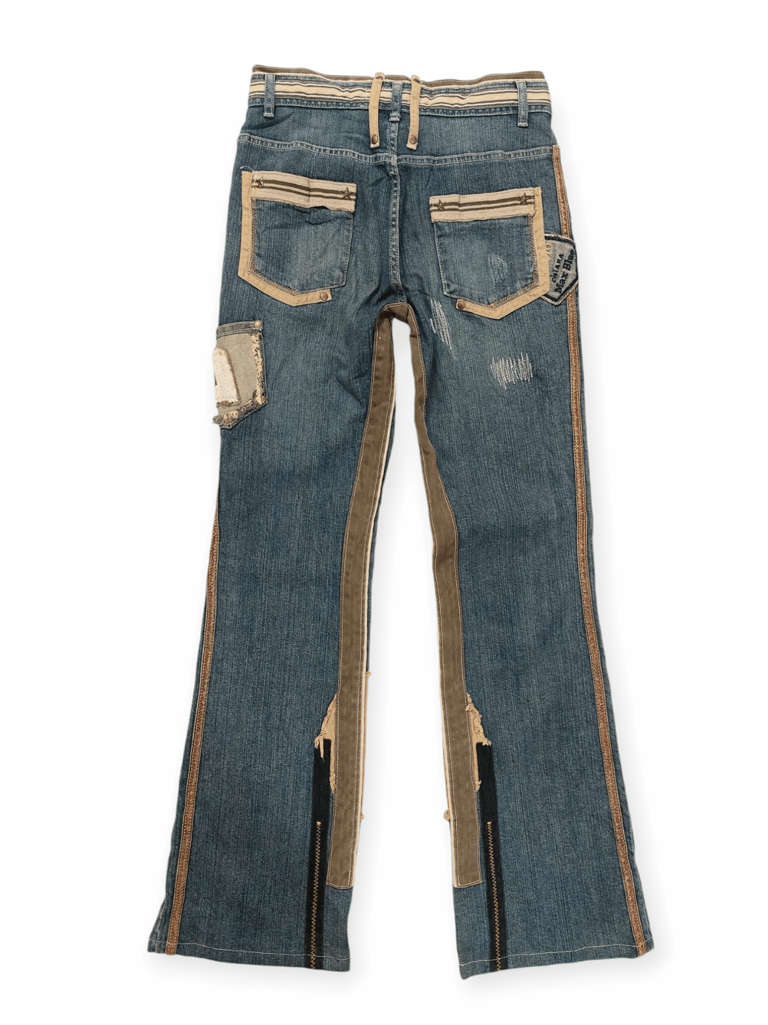 Other Vintage Flare Unopiu Distressed Denim Size 28" / US 6 / IT 42 - 3 Thumbnail