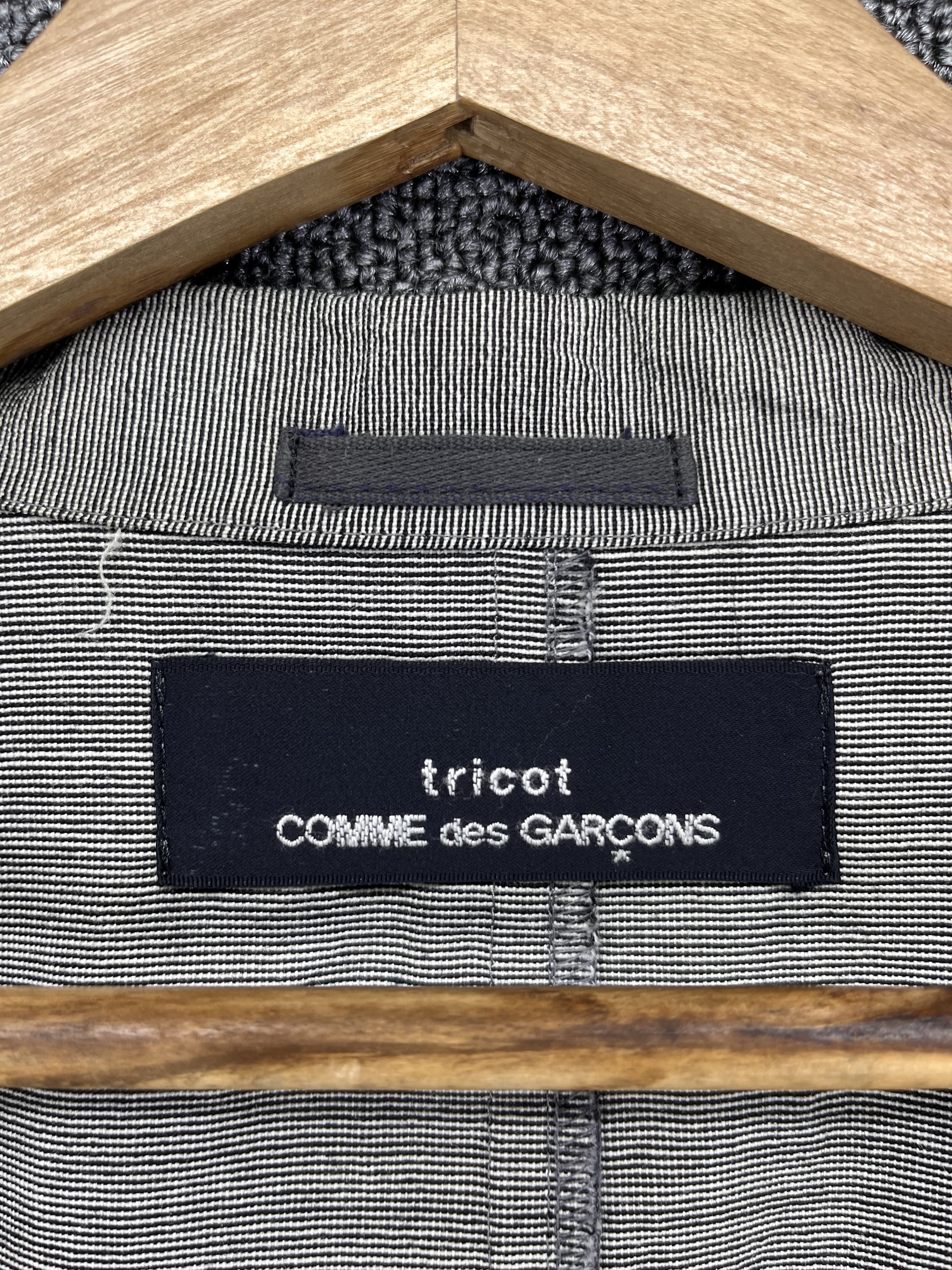 Comme des Garcons Vintage 90s Comme Des Garcon Tricot Wool Blazer Coat Jacket Size M / US 6-8 / IT 42-44 - 8 Thumbnail