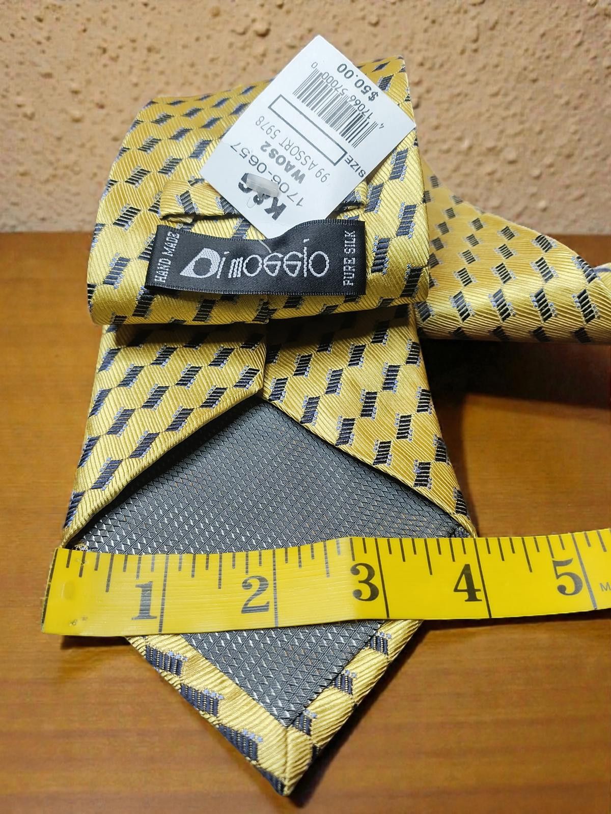 Other Handmade Pure Silk Men's Tie by Dimoggio Size ONE SIZE - 4 Thumbnail