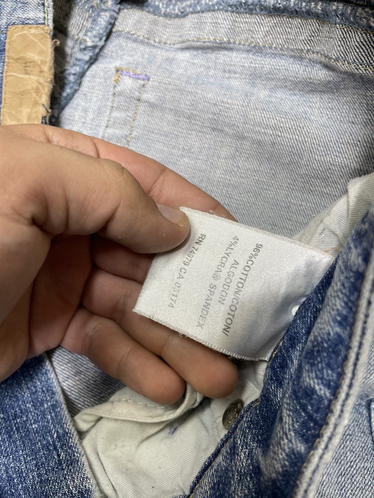 If Six Was Nine × Le Grande Bleu (L.G.B.) Distressed Ifsixwasnine Style Flare Denim Rockstar Grail LGB Size US 29 - 11 Thumbnail