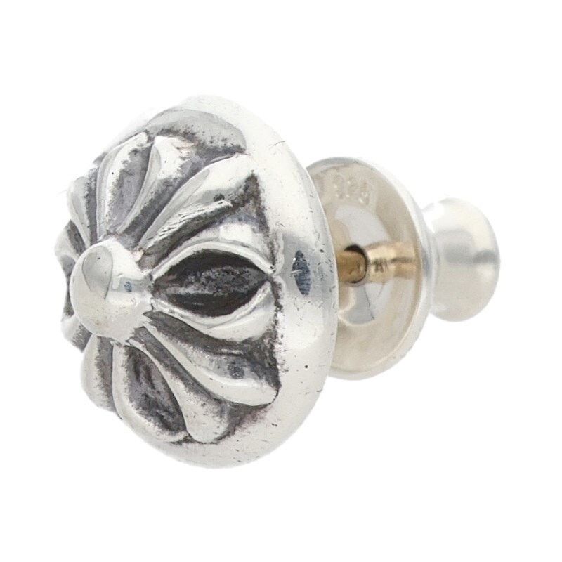 Chrome Hearts Chrome Hearts Silver Cross Ball Stud Earring Size ONE SIZE - 1 Thumbnail