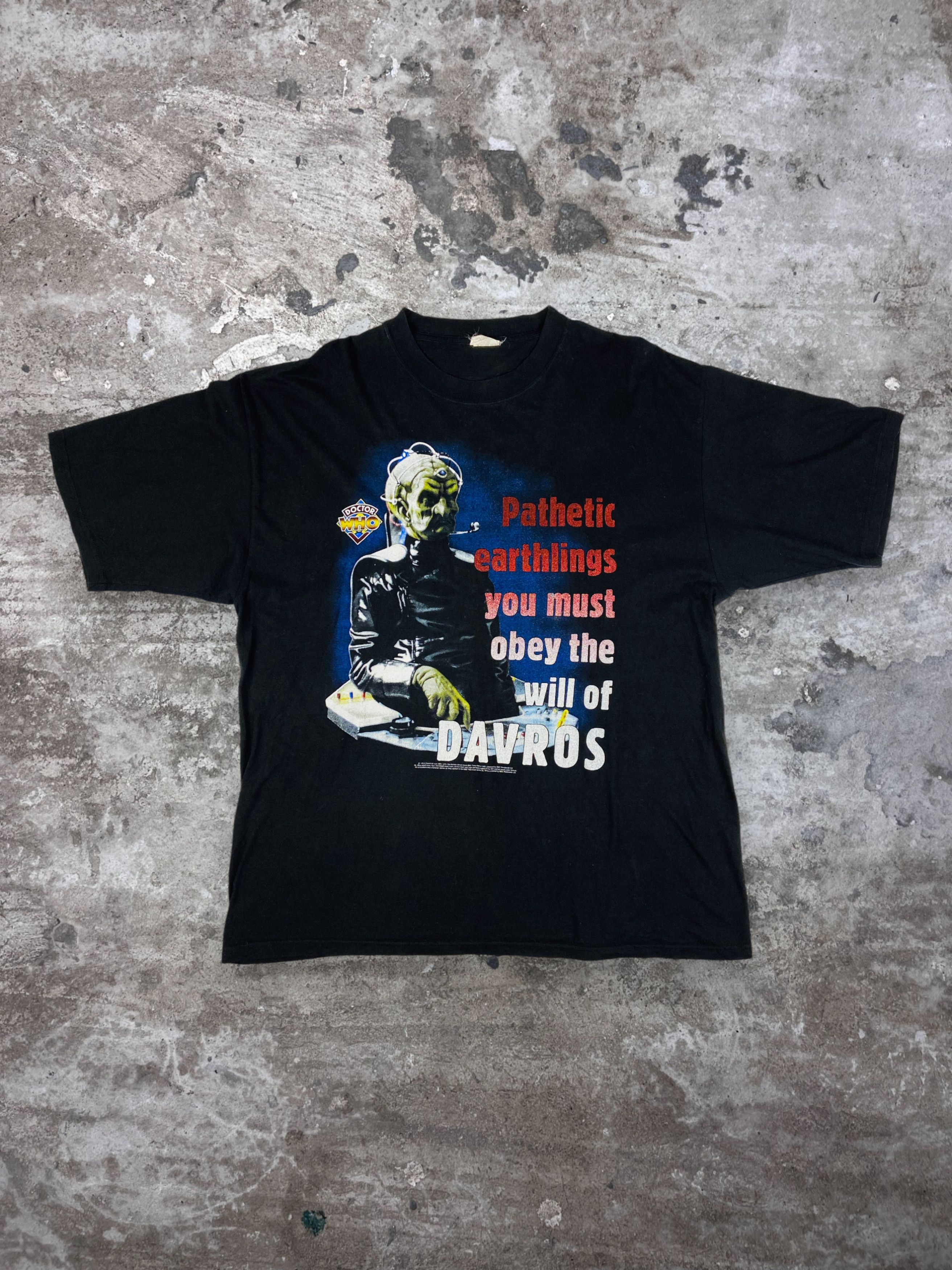Vintage 1973 DOCTOR WHO DAVROS SINGLE STITCH JT’s T SHIRT - № 362 Size US XL / EU 56 / 4 - 1 Thumbnail