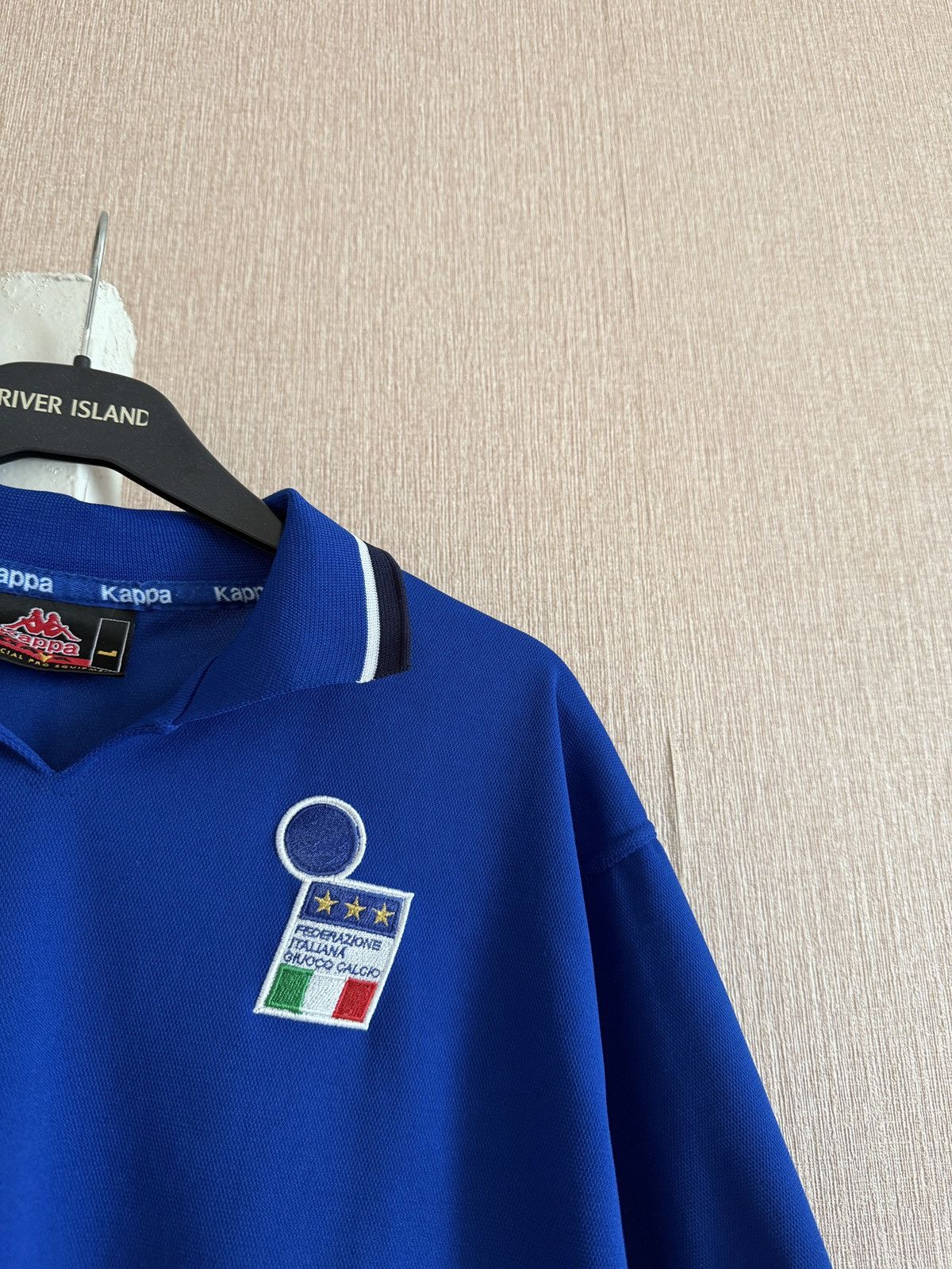 Kappa Vintage ITALY 1999 2000 POLO FOOTBAL SOCCER JERSEY KAPPA Size US L / EU 52-54 / 3 - 6 Thumbnail