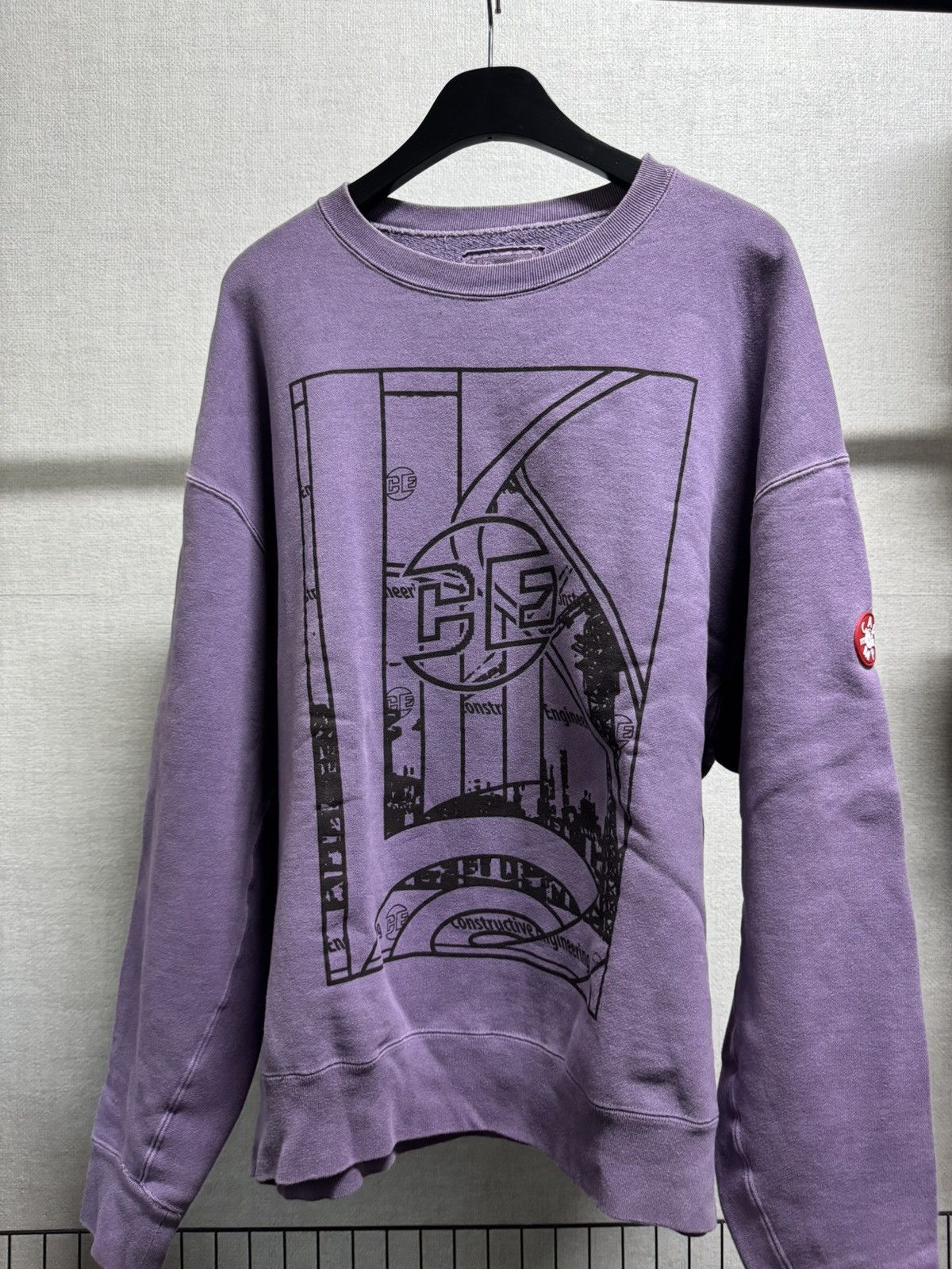 Cav Empt Cav Empt Overdyed Purple Sweatshirt Size US XL / EU 56 / 4 - 1 Thumbnail
